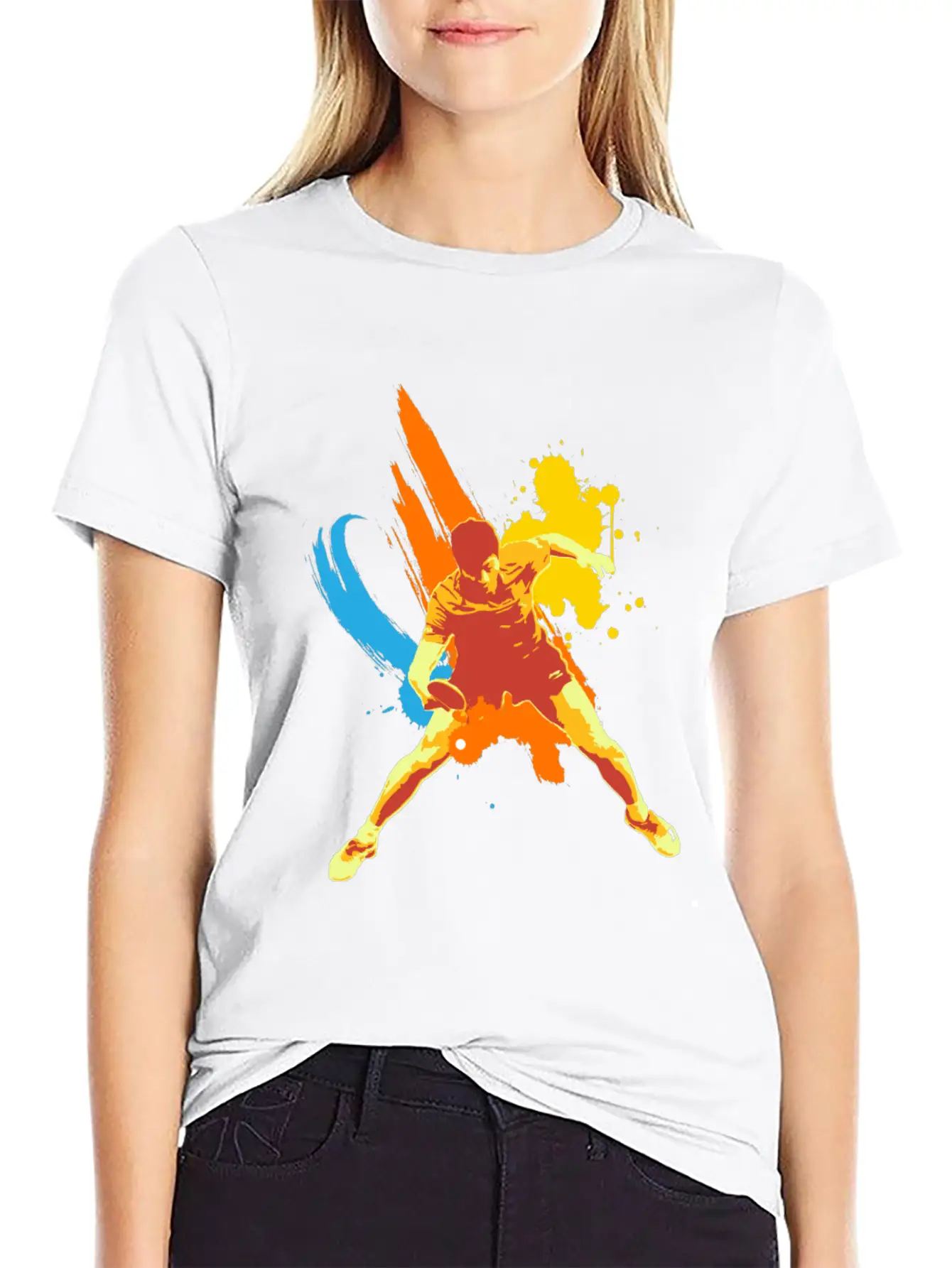 All Is Possible , Just Keep On Going Table Tennis Relaxed Everyday Tee – Lightweight And Durable Cotton