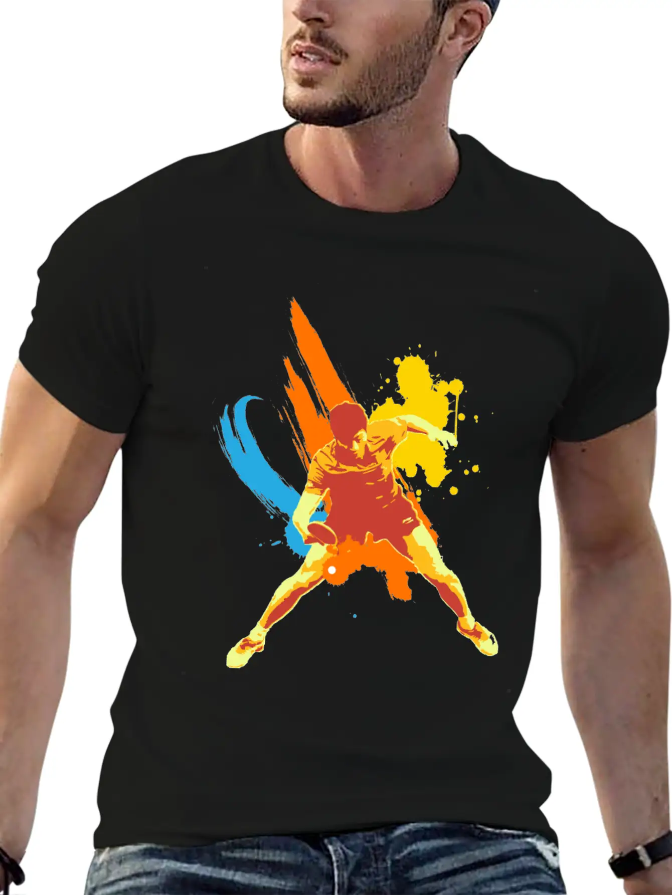 All Is Possible , Just Keep On Going Table Tennis Relaxed Everyday Tee – Lightweight And Durable Cotton