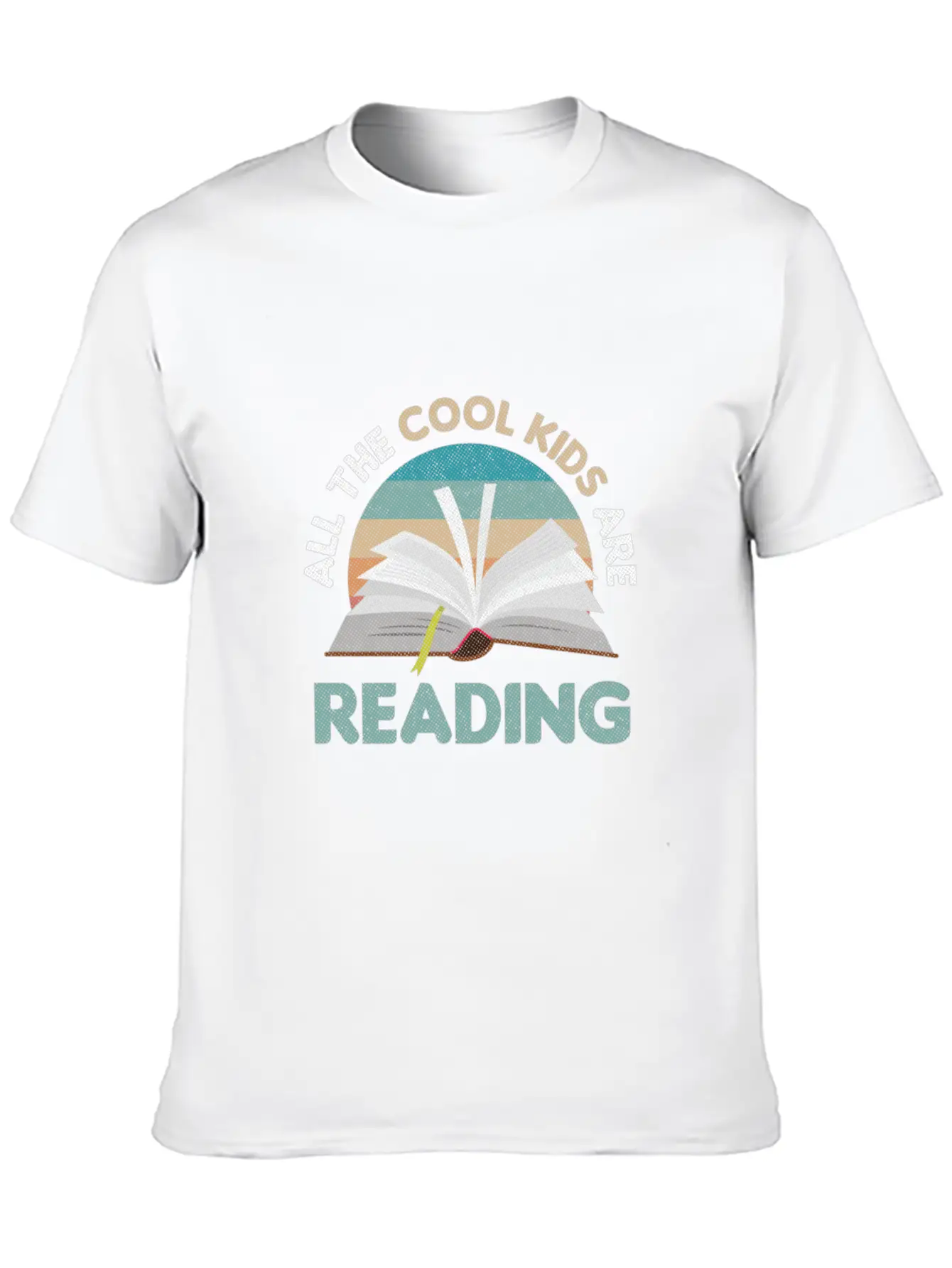 All The Cool Kids Are Reading Read Books Reader Lightweight Cotton T-Shirt – Daily Comfort Graphic Shirt