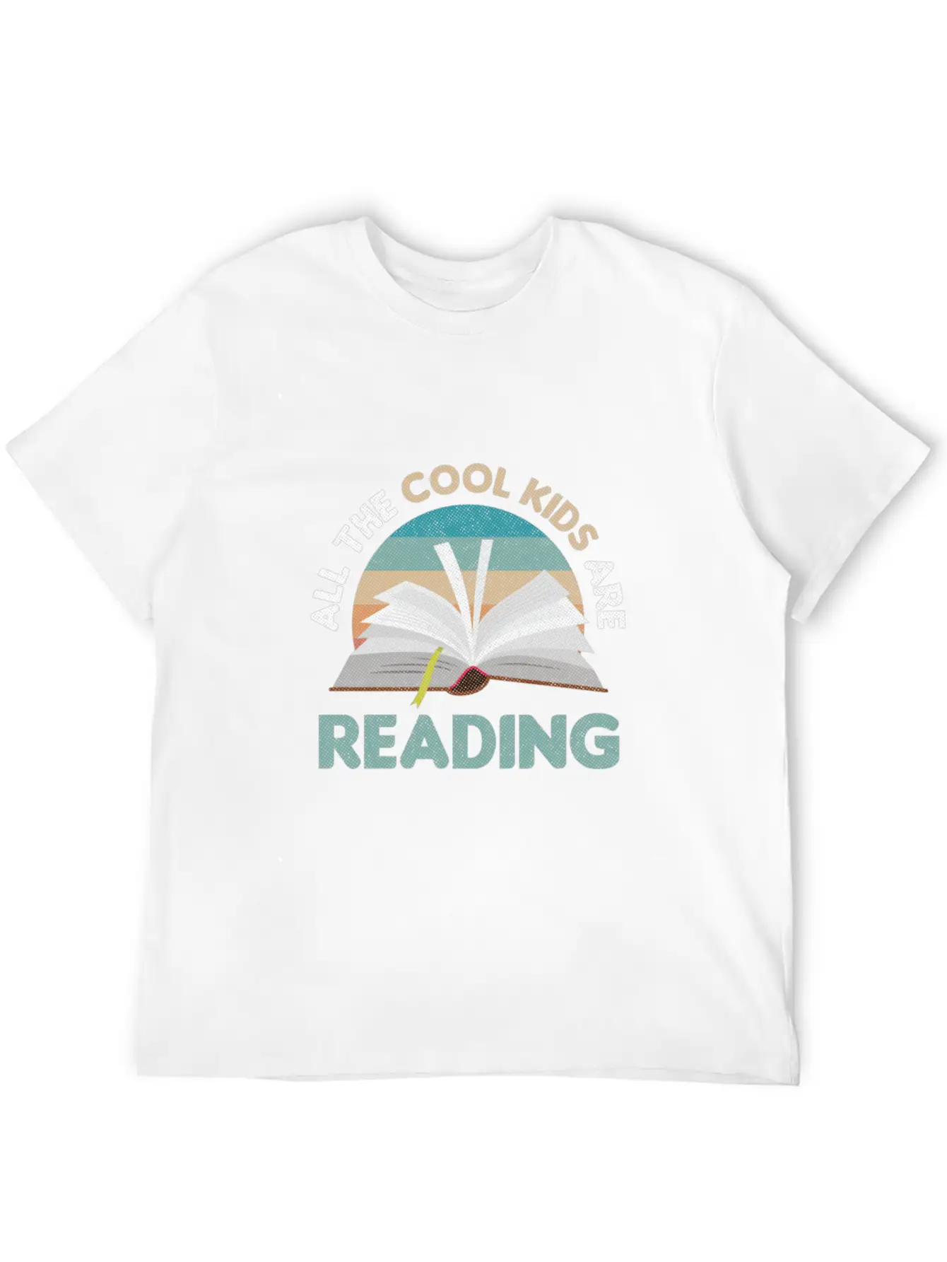 All The Cool Kids Are Reading Read Books Reader Lightweight Cotton T-Shirt – Daily Comfort Graphic Shirt