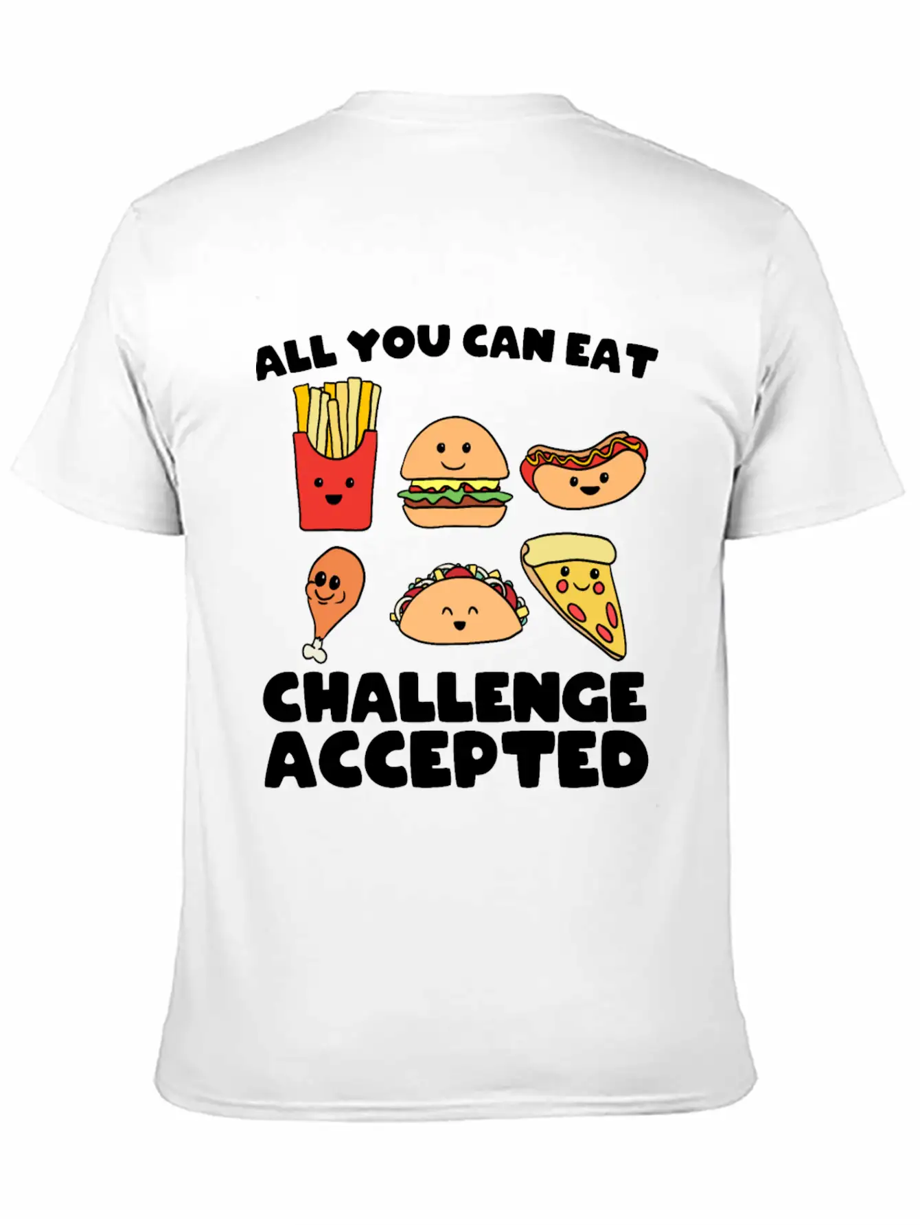 All You Can Eat Challenge Modern Fit Casual T-Shirt – Clean And Versatile Design