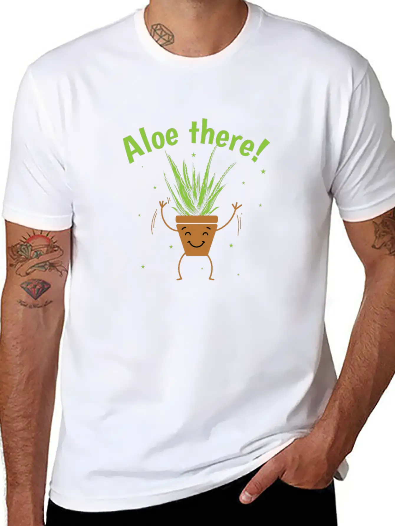 Aloe There! Aloe Vera Cream Cosmetics Unisex Casual T-Shirt – Clean Design For Daily Comfort