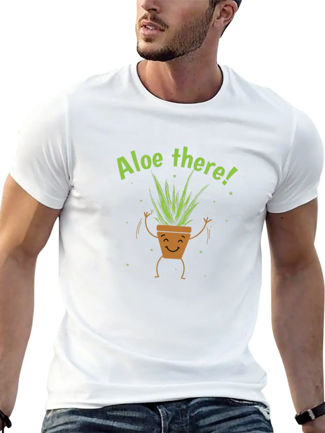 Aloe There! Aloe Vera Cream Cosmetics Unisex Casual T-Shirt – Clean Design For Daily Comfort
