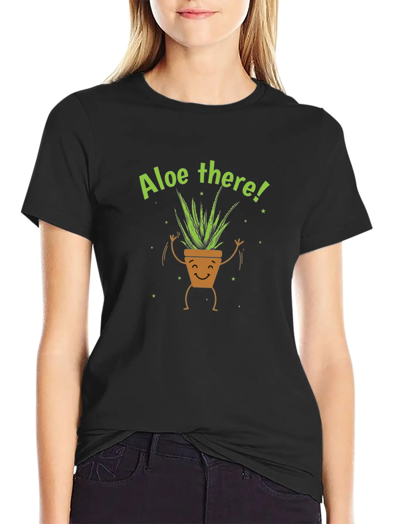 Aloe There! Aloe Vera Cream Cosmetics Unisex Casual T-Shirt – Clean Design For Daily Comfort