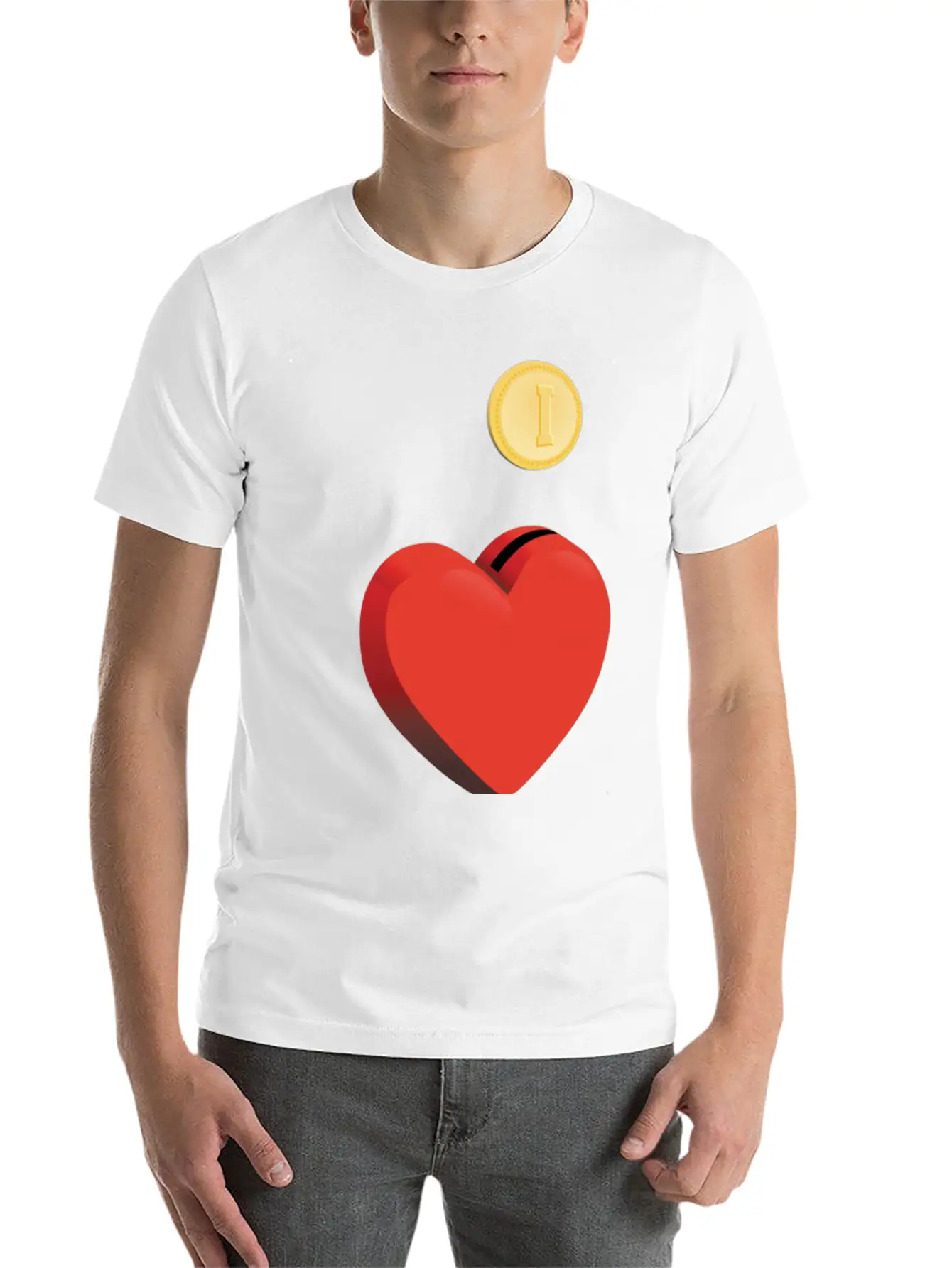 Alphabet ABC I Love You Funny, Money, Heart. Lightweight Cotton T-Shirt – Daily Comfort Graphic Shirt
