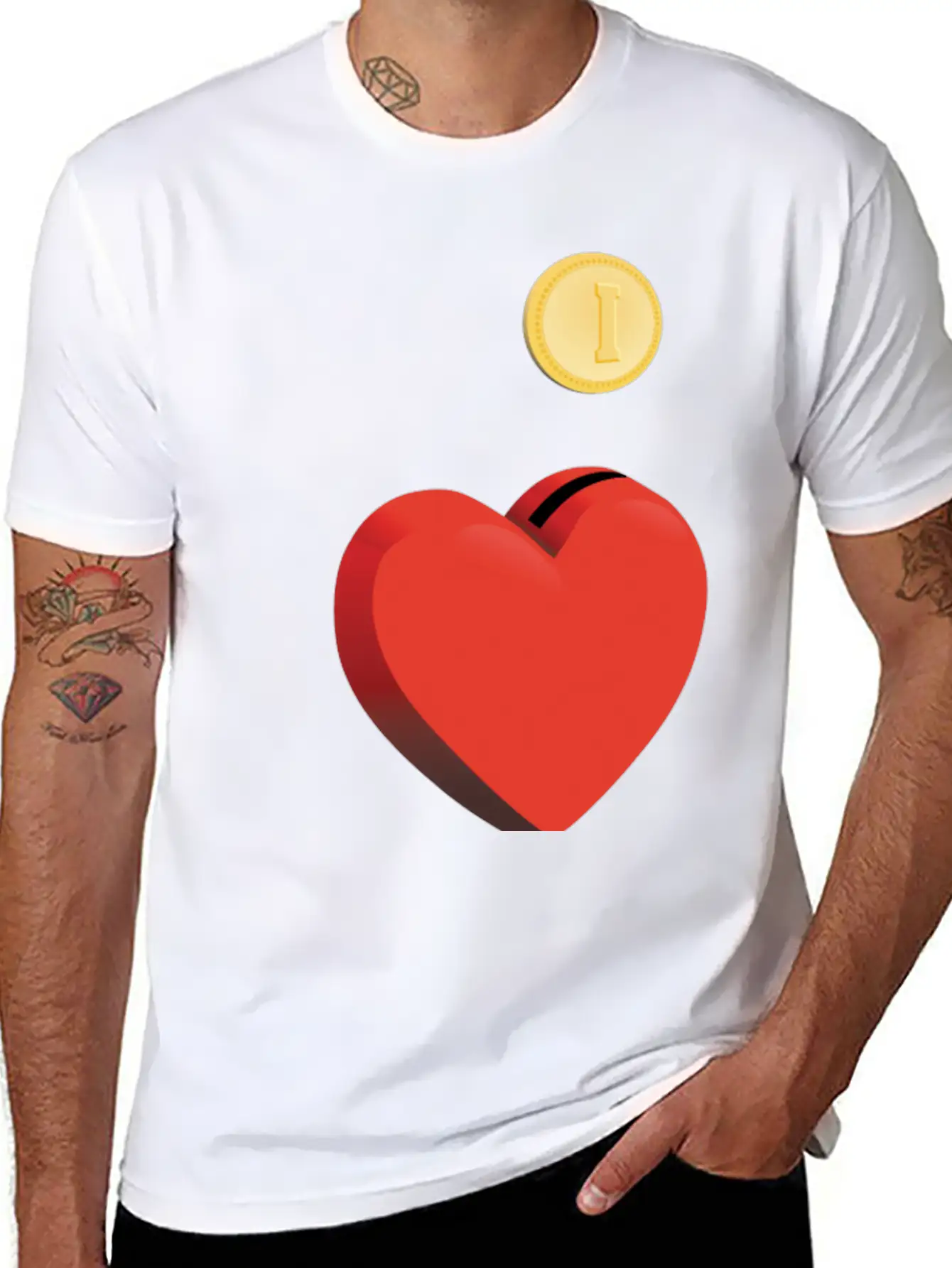 Alphabet ABC I Love You Funny, Money, Heart. Lightweight Cotton T-Shirt – Daily Comfort Graphic Shirt