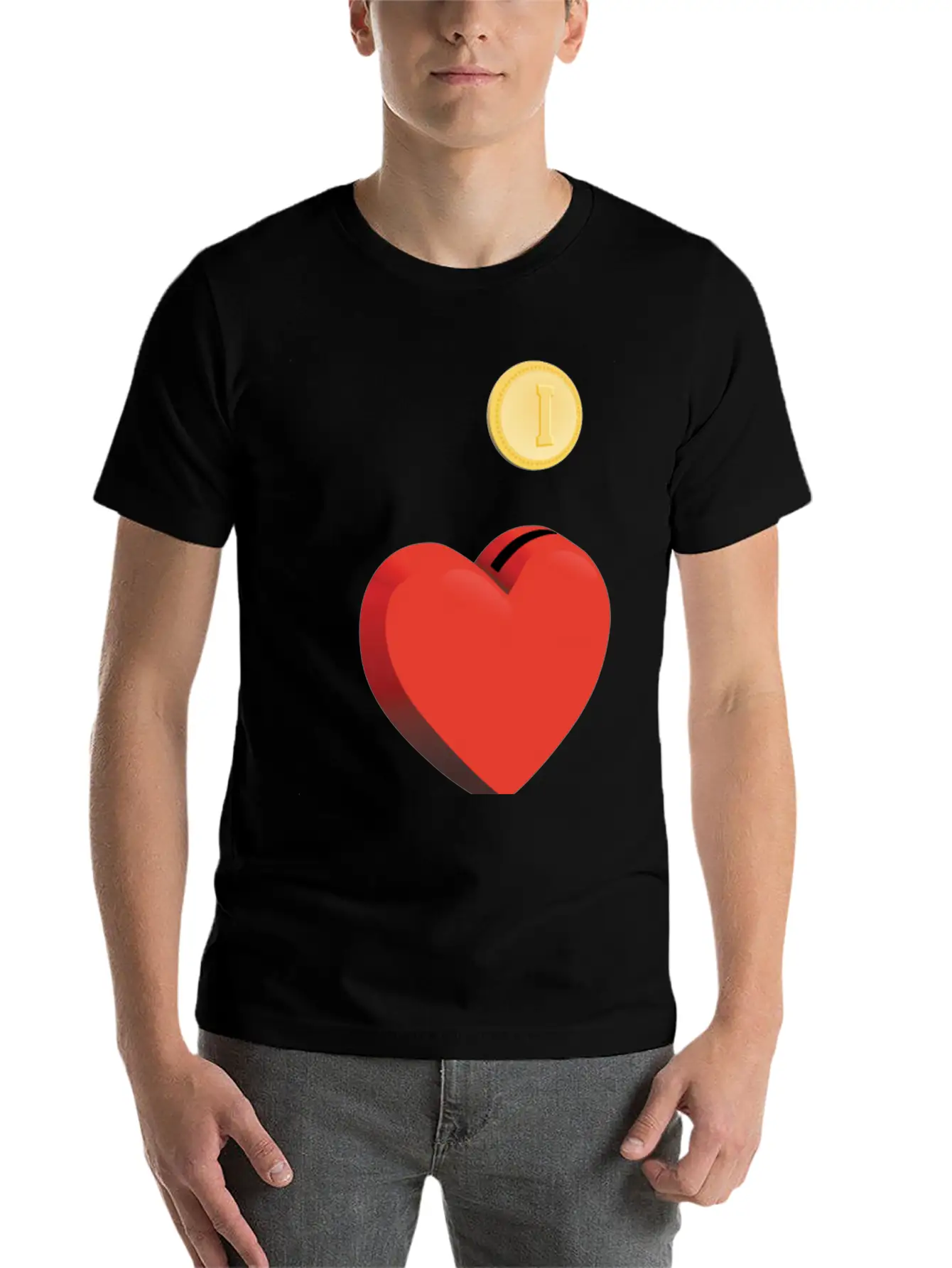 Alphabet ABC I Love You Funny, Money, Heart. Lightweight Cotton T-Shirt – Daily Comfort Graphic Shirt