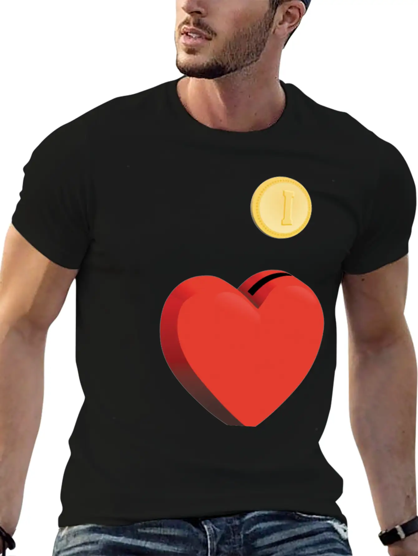 Alphabet ABC I Love You Funny, Money, Heart. Lightweight Cotton T-Shirt – Daily Comfort Graphic Shirt