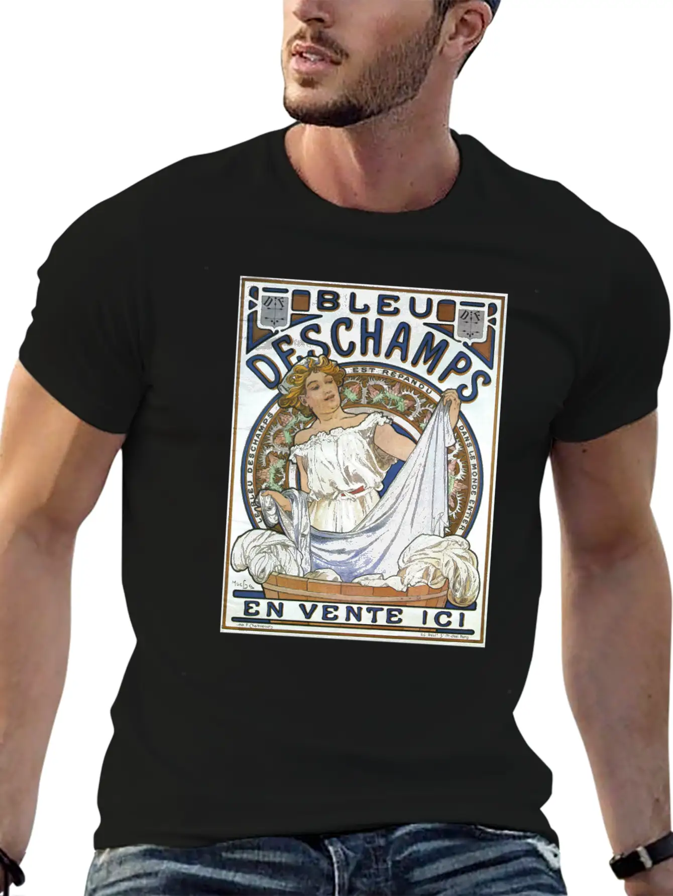 Alphonse Mucha Women's Art Nouveau Lightweight Cotton T-Shirt – Daily Comfort Graphic Shirt