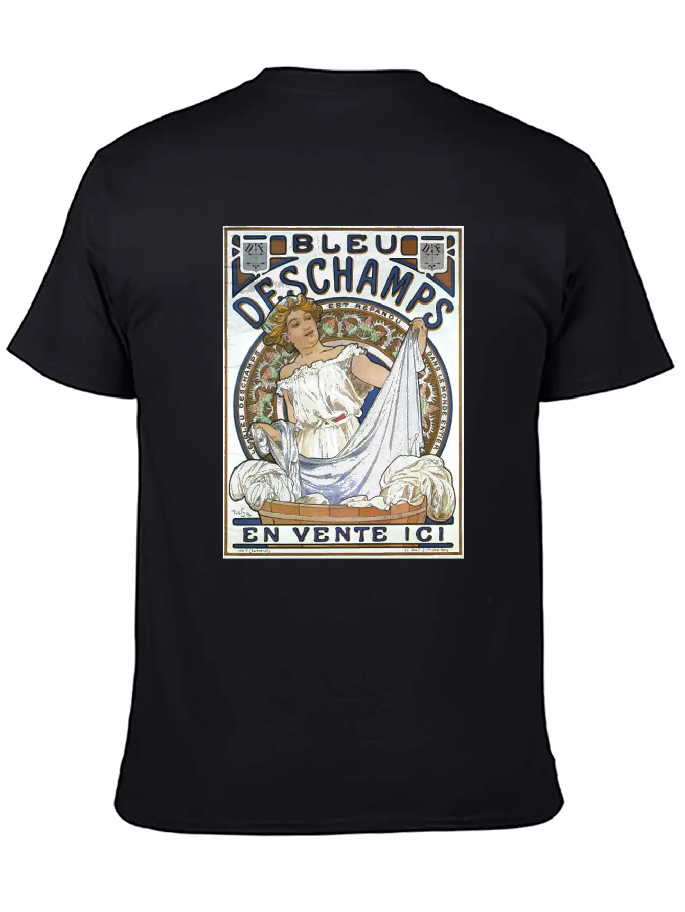 Alphonse Mucha Women's Art Nouveau Lightweight Cotton T-Shirt – Daily Comfort Graphic Shirt