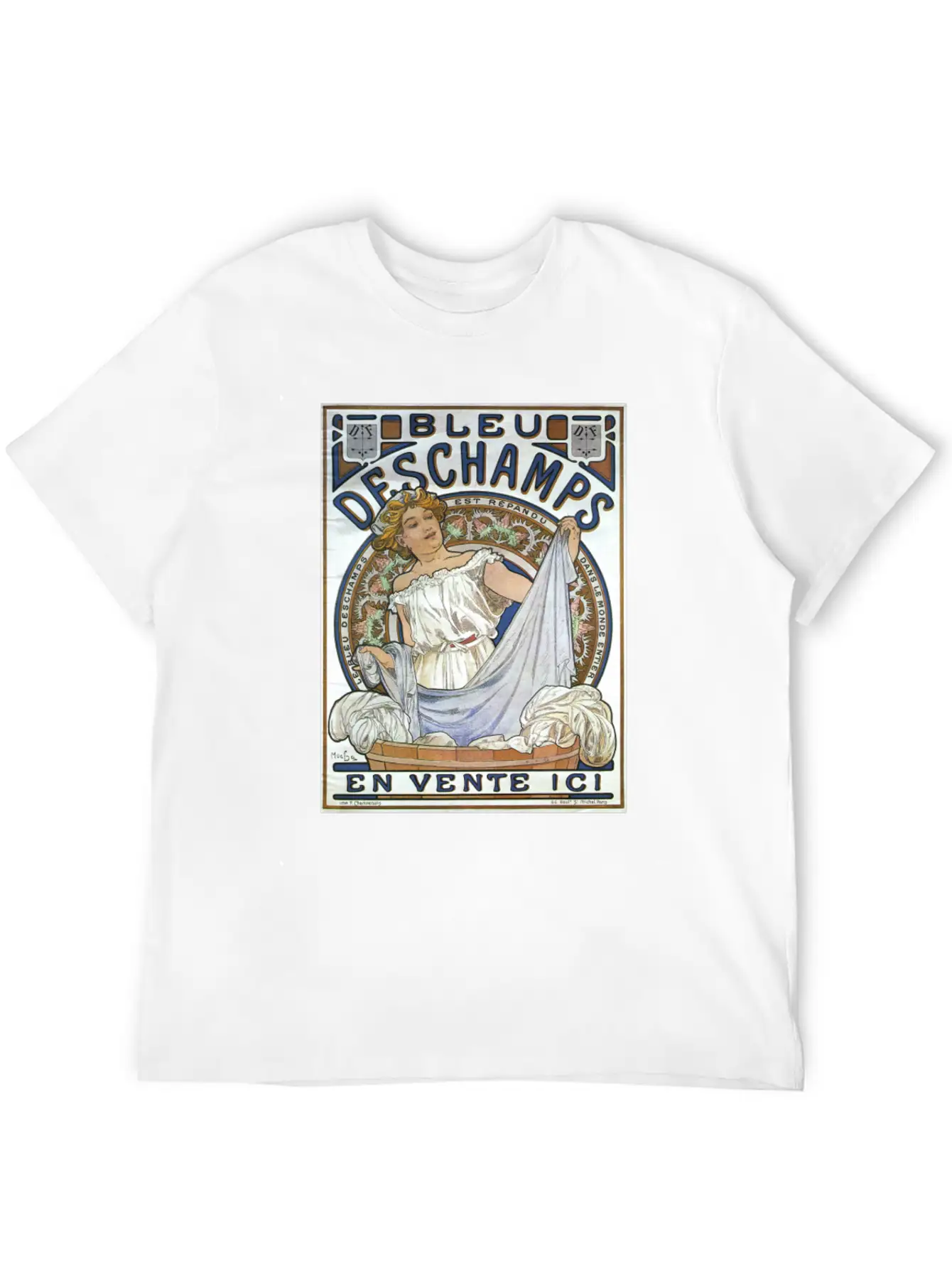 Alphonse Mucha Women's Art Nouveau Lightweight Cotton T-Shirt – Daily Comfort Graphic Shirt