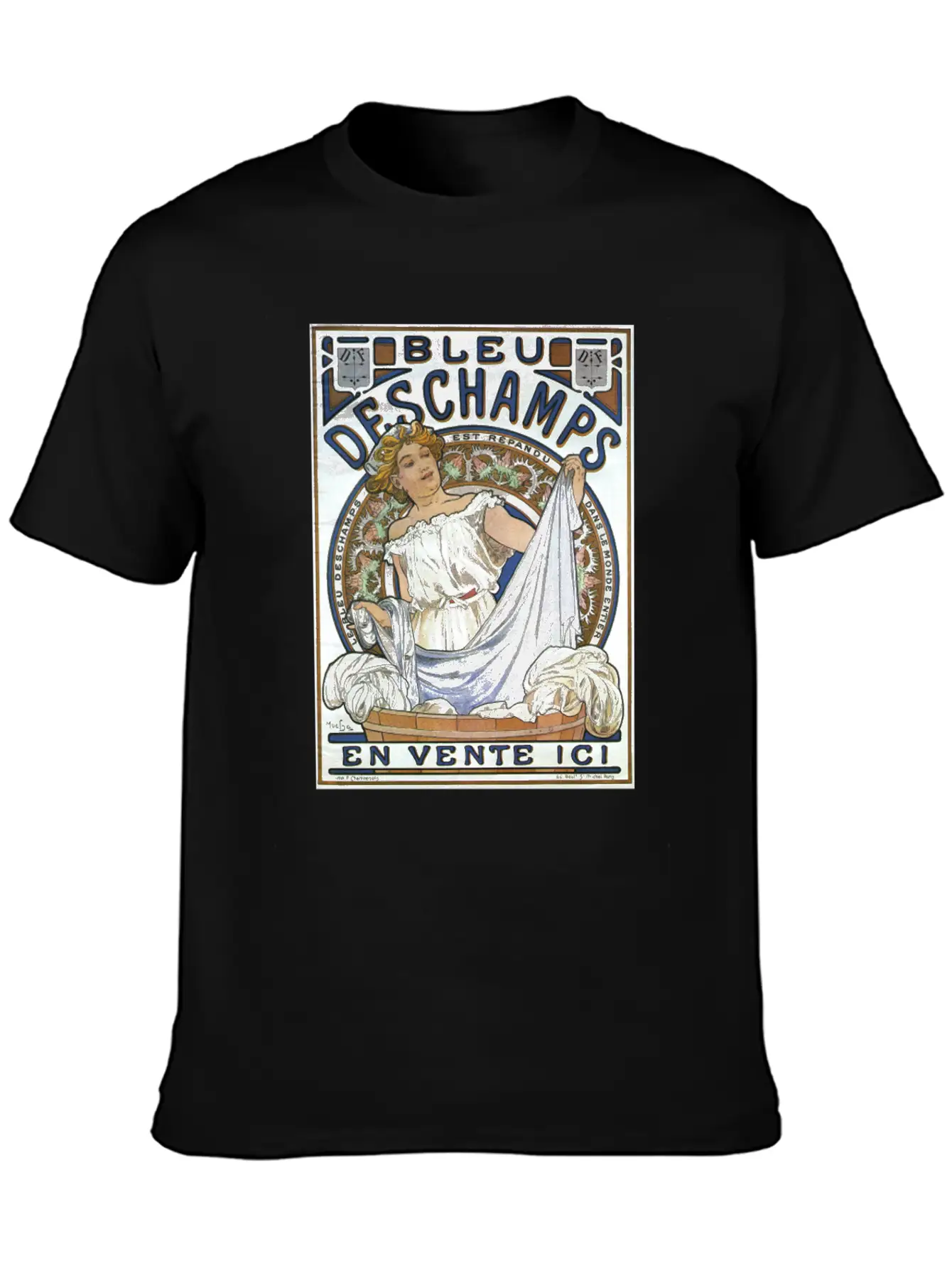 Alphonse Mucha Women's Art Nouveau Lightweight Cotton T-Shirt – Daily Comfort Graphic Shirt
