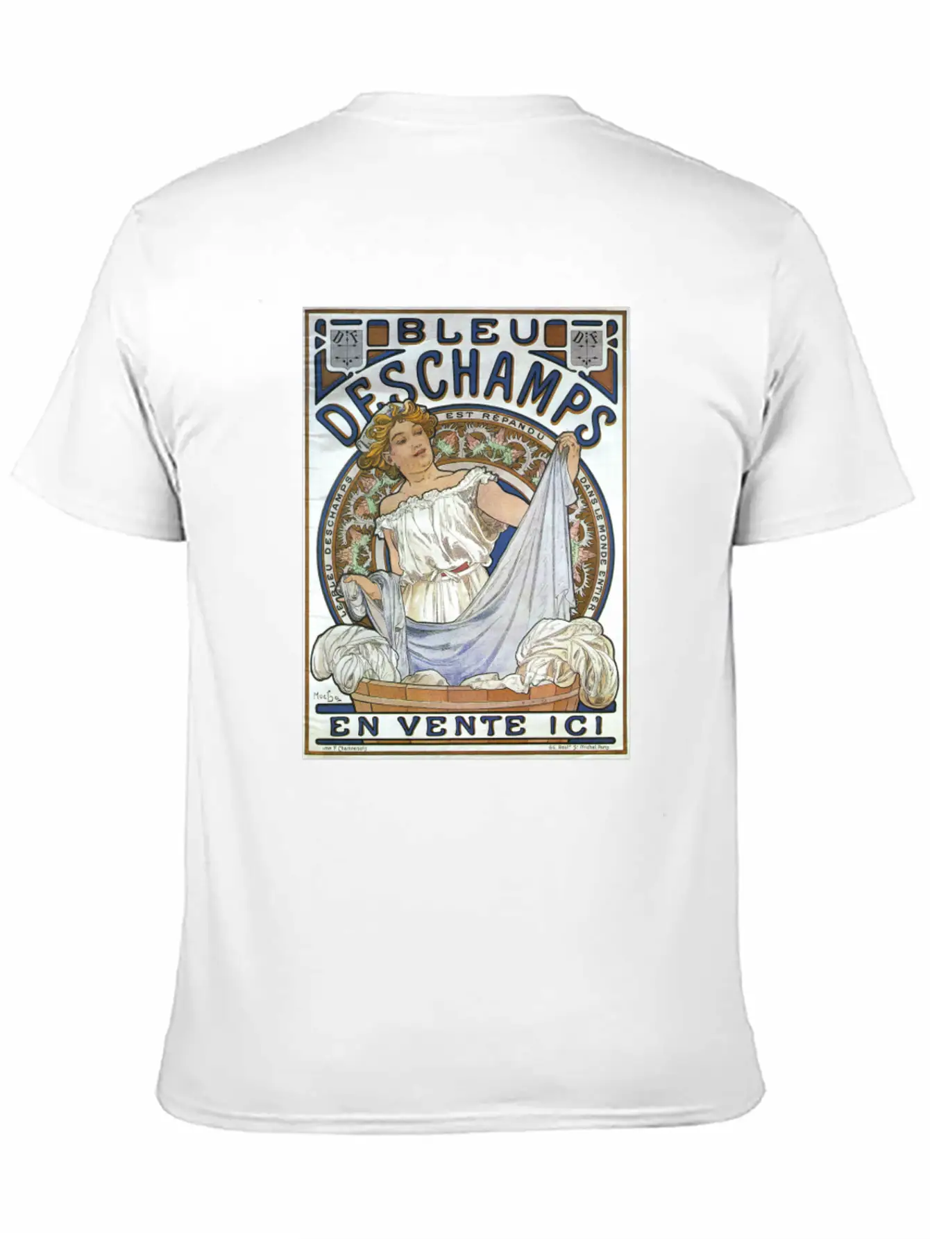 Alphonse Mucha Women's Art Nouveau Lightweight Cotton T-Shirt – Daily Comfort Graphic Shirt