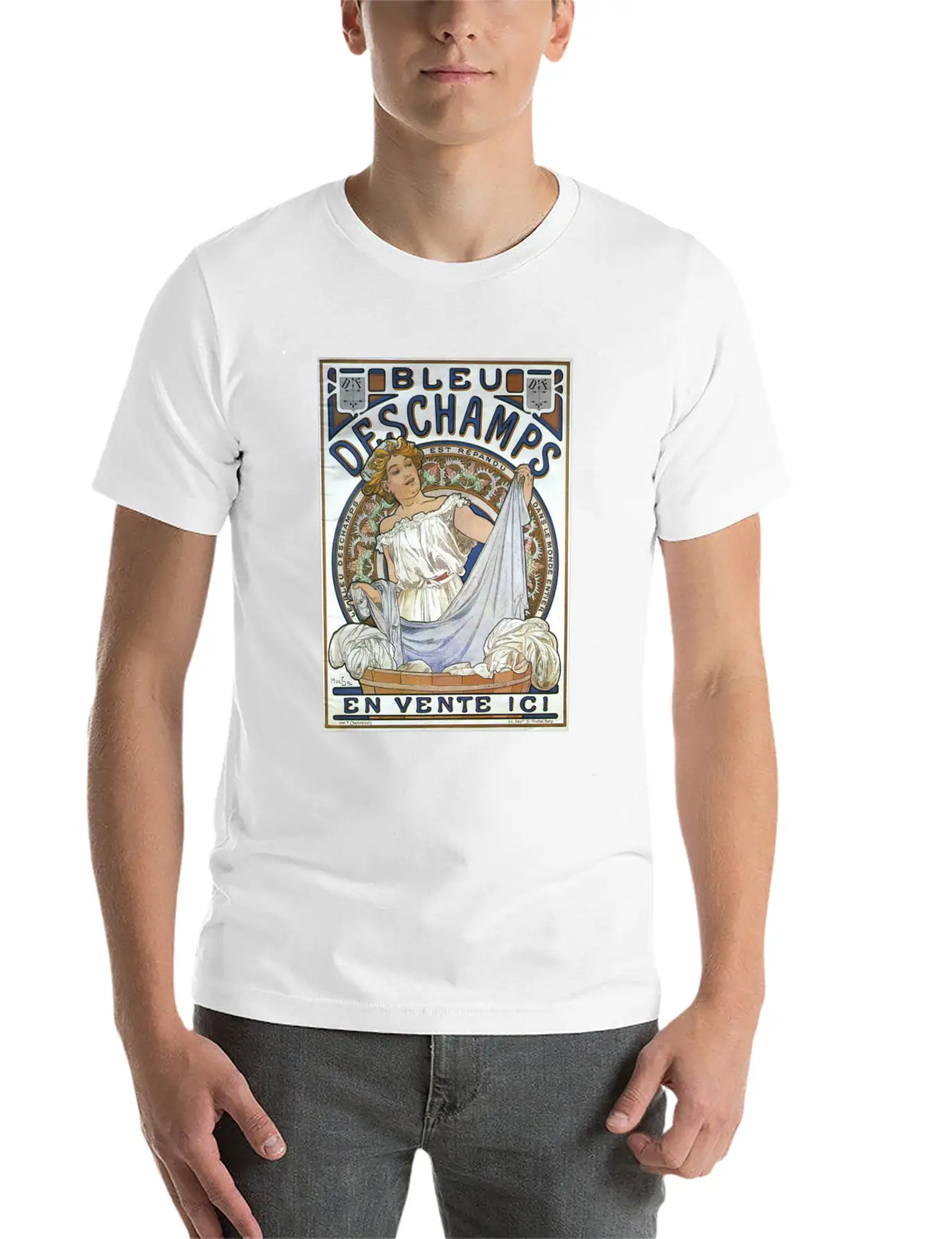 Alphonse Mucha Women's Art Nouveau Lightweight Cotton T-Shirt – Daily Comfort Graphic Shirt