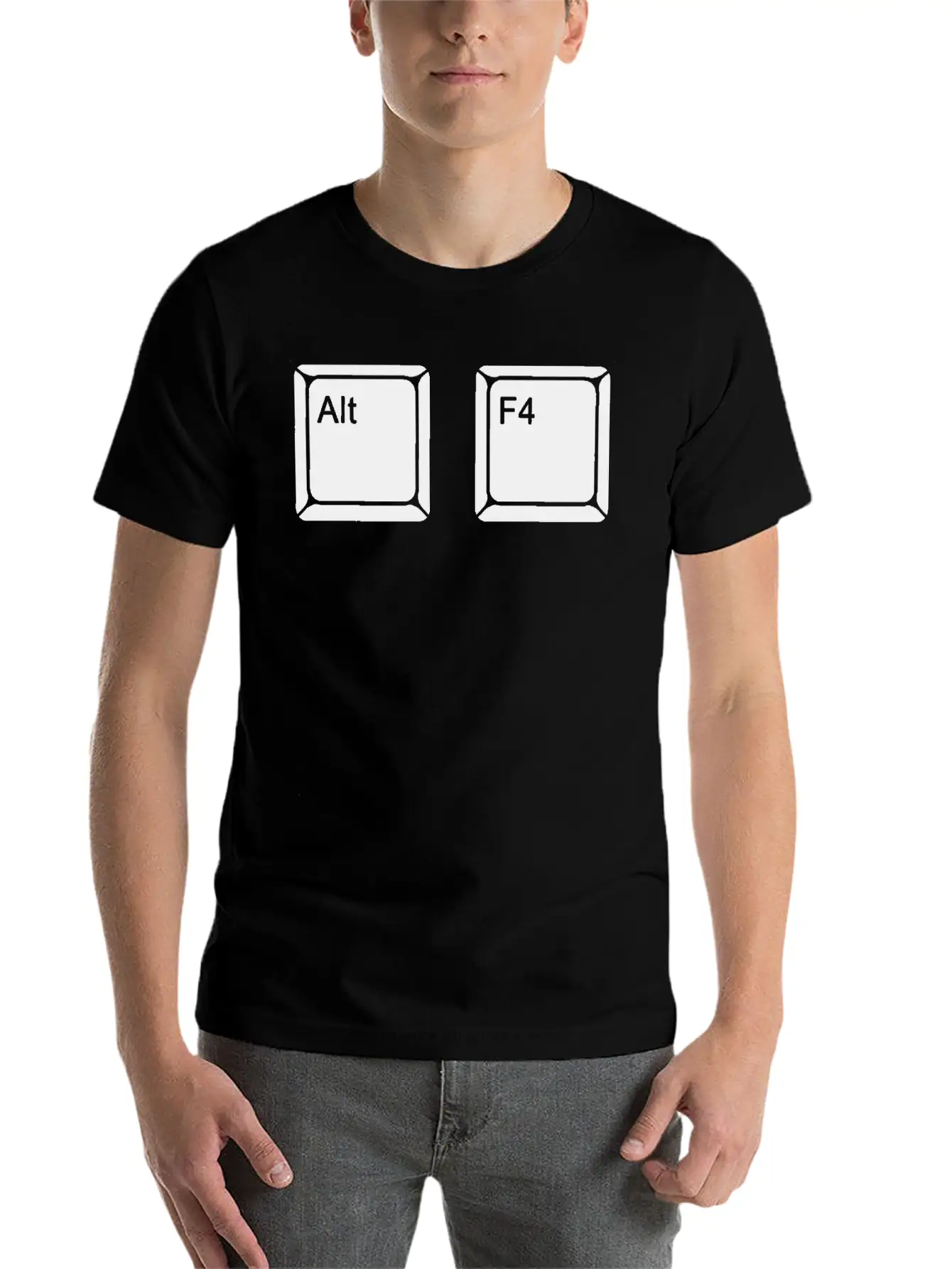 Alt F4 - Keyboard Shortcut Modern Fit Casual T-Shirt ��� Clean And Versatile Design