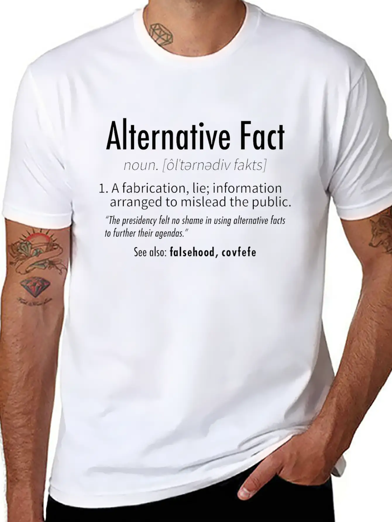 Alternative Facts Definition Modern Fit Casual T-Shirt – Clean And Versatile Design