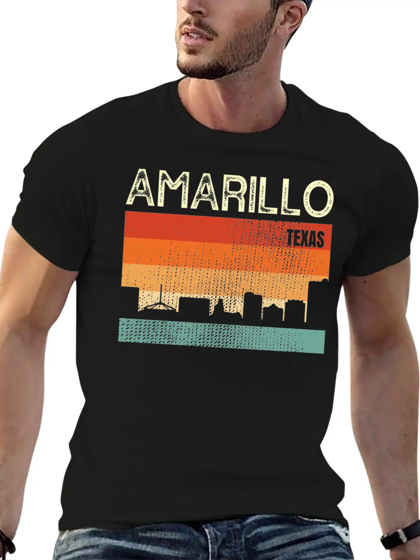 Amarillo Texas Town Basic Graphic T-Shirt – Daily Comfort In Soft Cotton