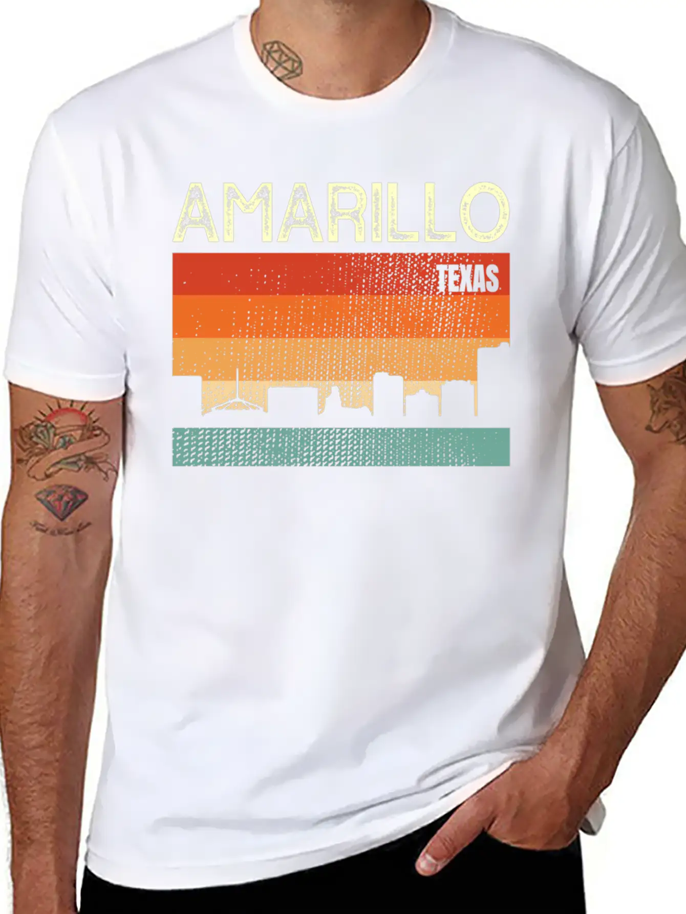 Amarillo Texas Town Basic Graphic T-Shirt – Daily Comfort In Soft Cotton