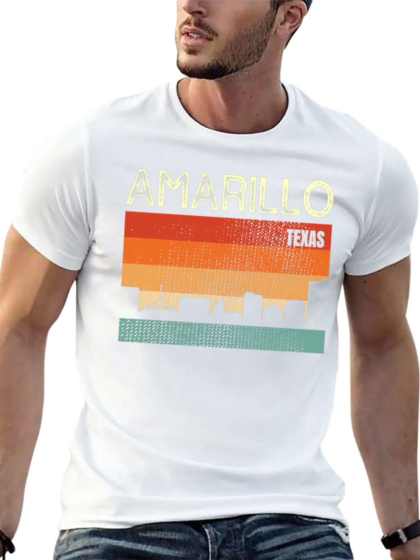Amarillo Texas Town Basic Graphic T-Shirt – Daily Comfort In Soft Cotton