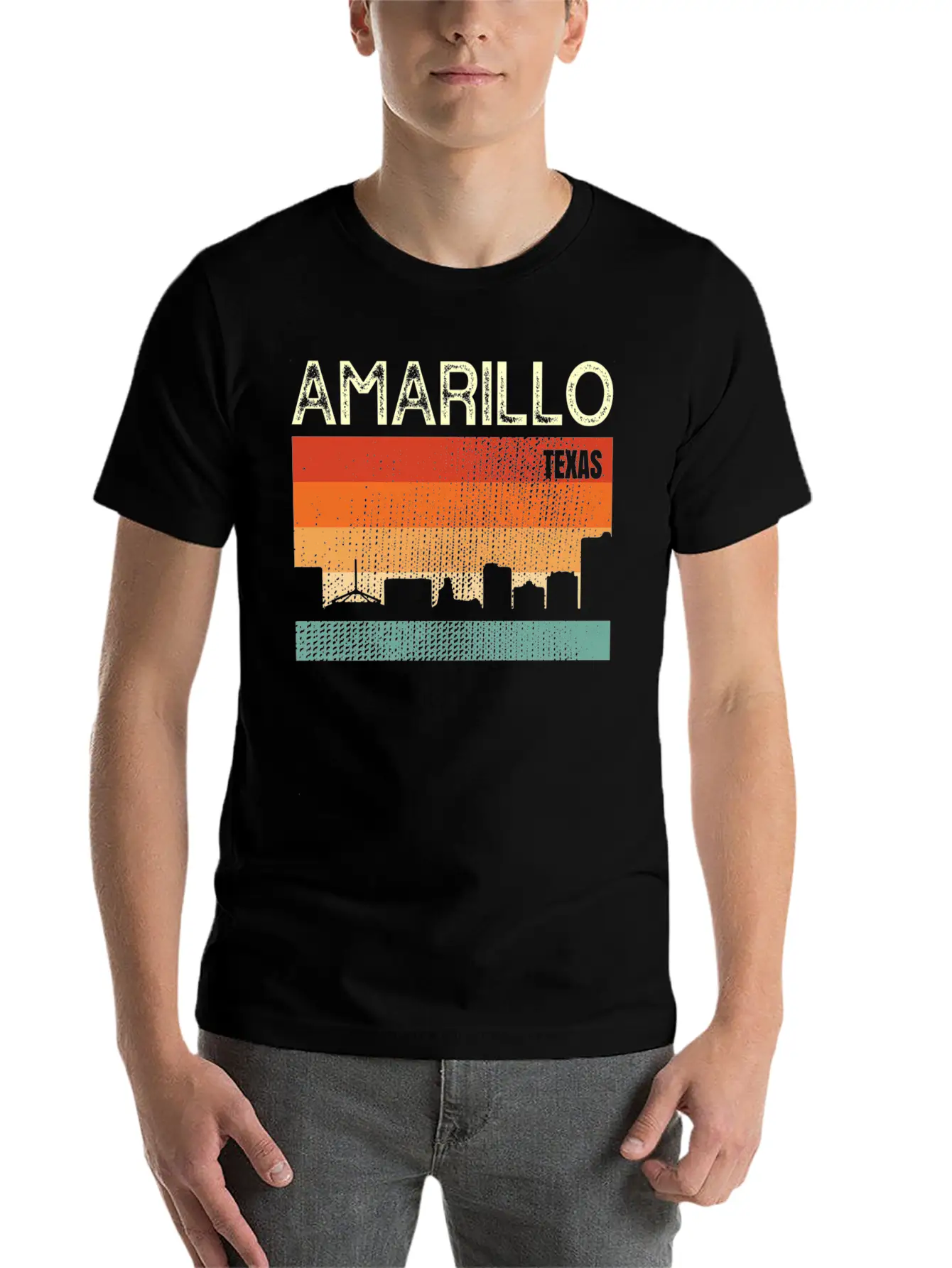 Amarillo Texas Town Basic Graphic T-Shirt – Daily Comfort In Soft Cotton