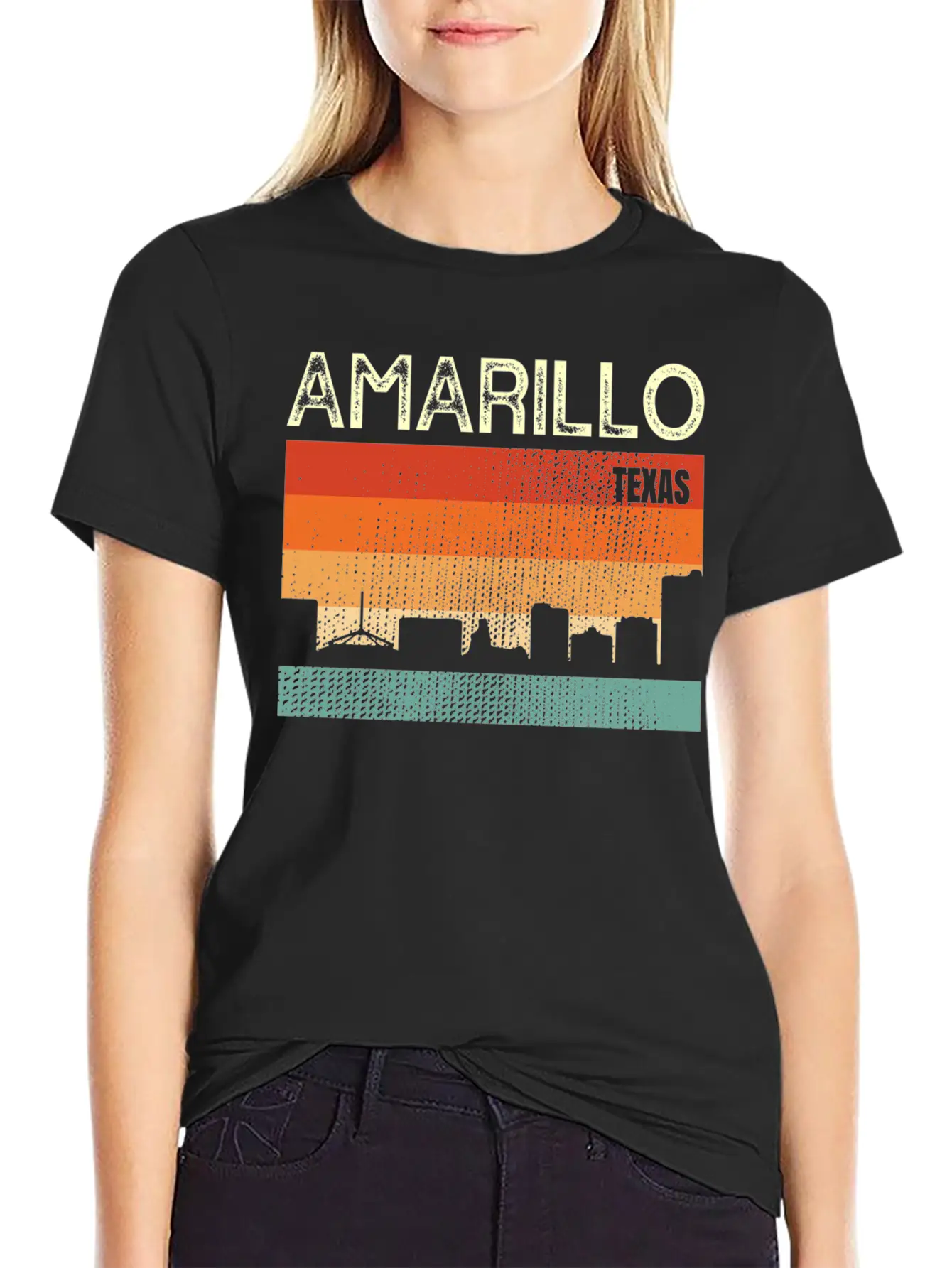 Amarillo Texas Town Basic Graphic T-Shirt – Daily Comfort In Soft Cotton