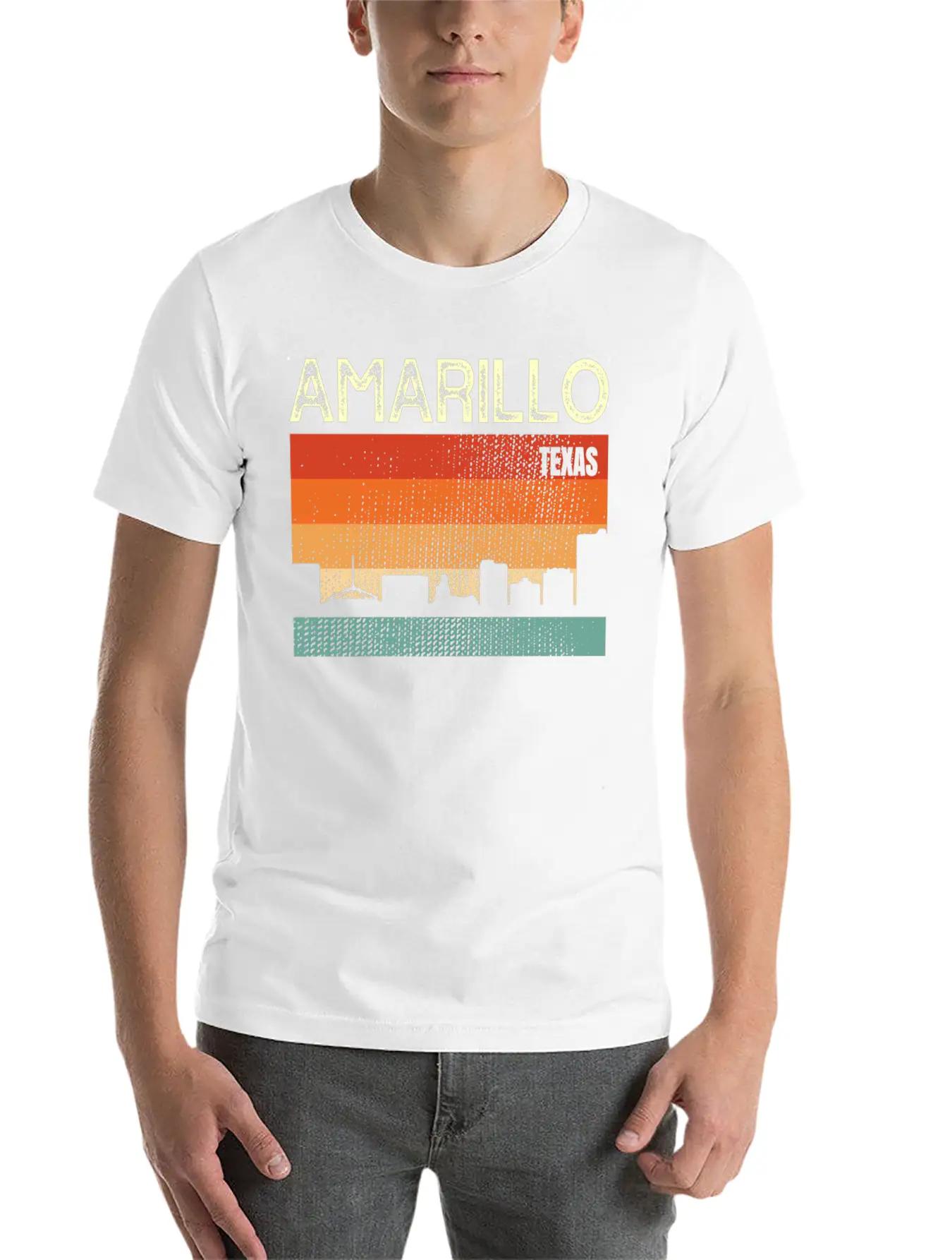Amarillo Texas Town Basic Graphic T-Shirt – Daily Comfort In Soft Cotton