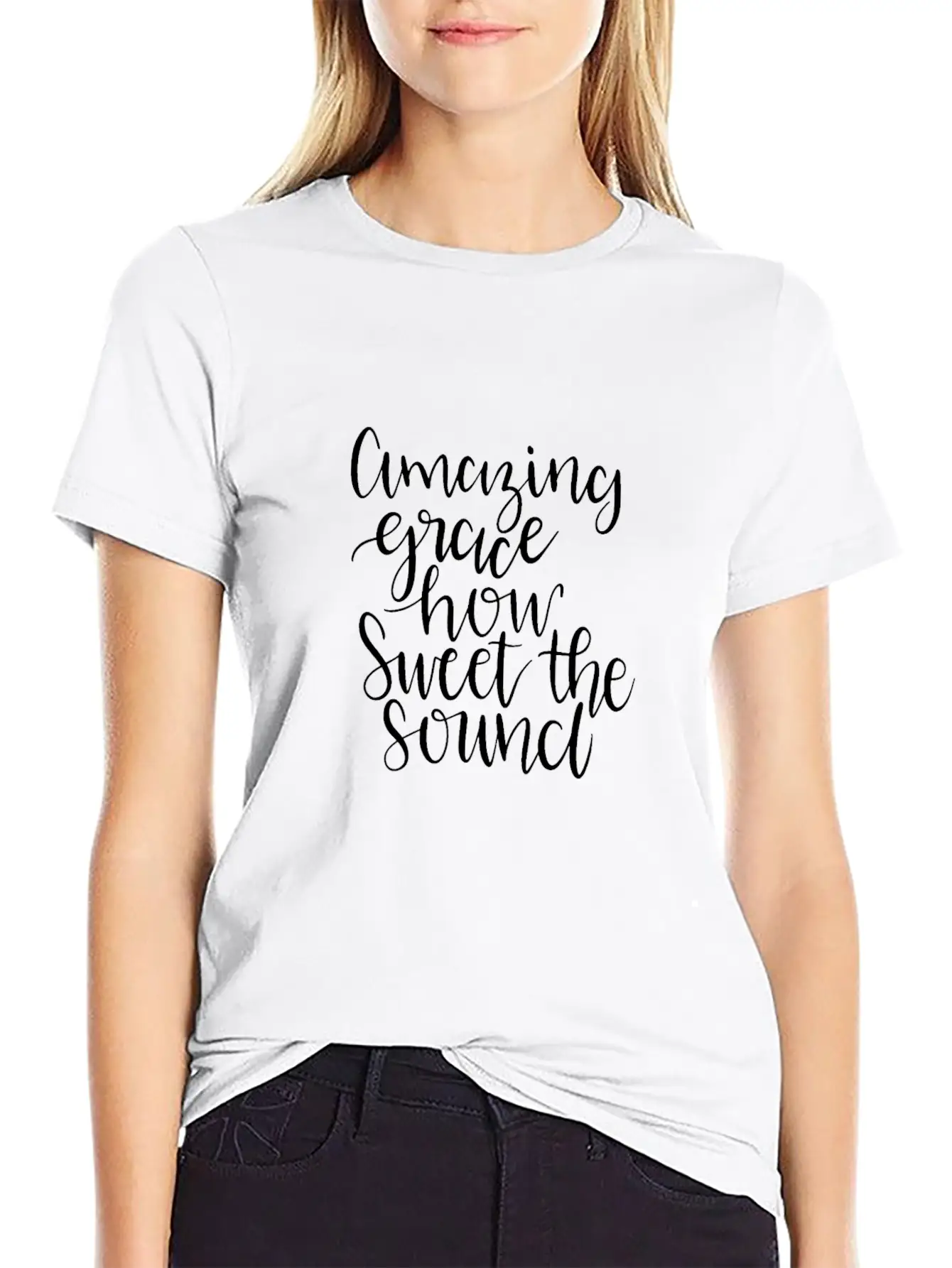 Amazing Grace How Sweet The Sound Relaxed Everyday Tee – Lightweight And Durable Cotton