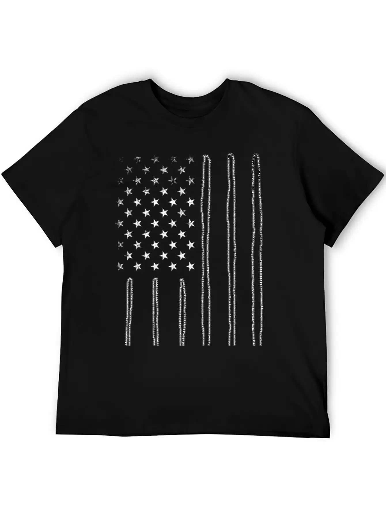 America Flag Dog Tag Lightweight Cotton T-Shirt – Daily Comfort Graphic Shirt