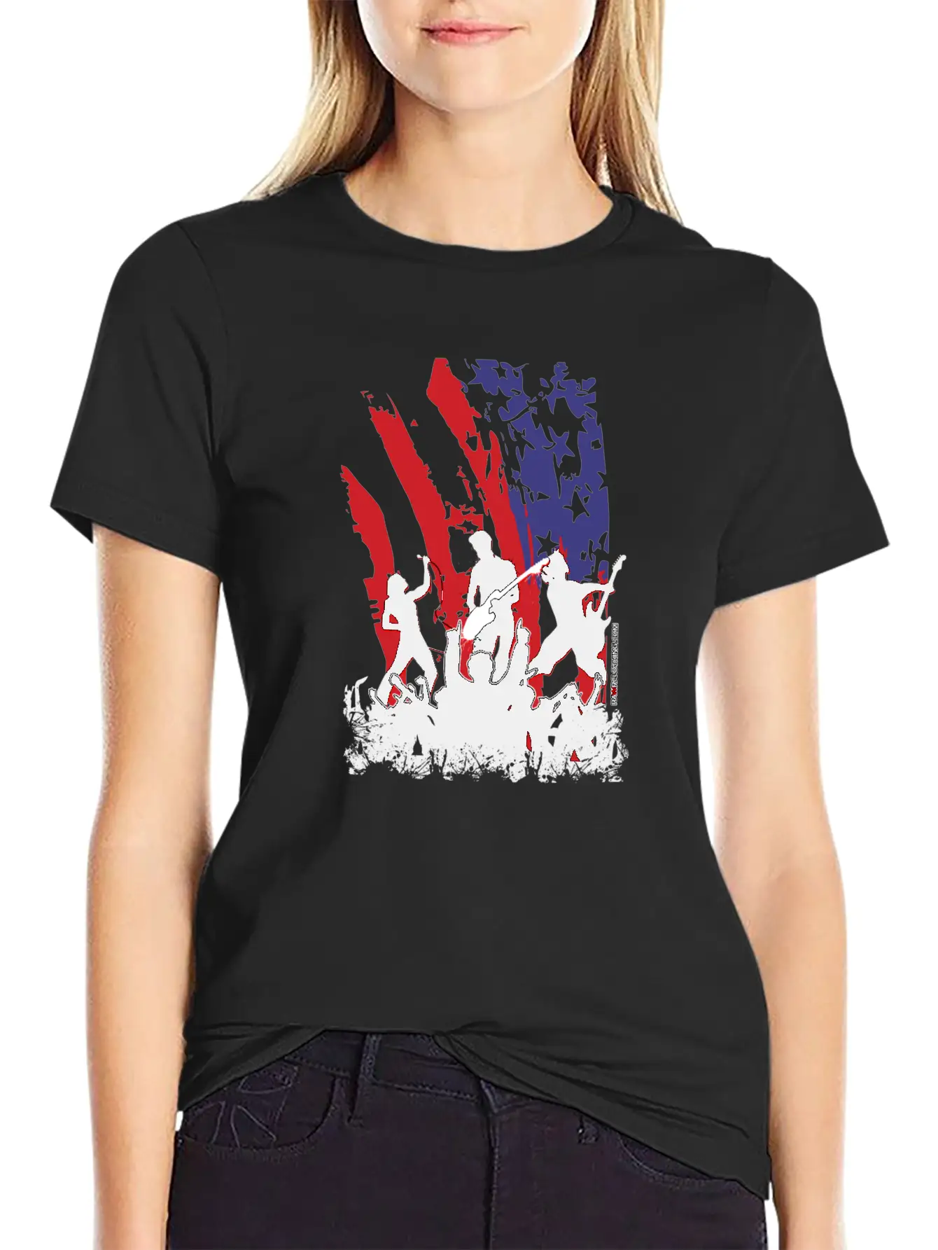 America Rocks Unisex Casual T-Shirt – Clean Design For Daily Comfort
