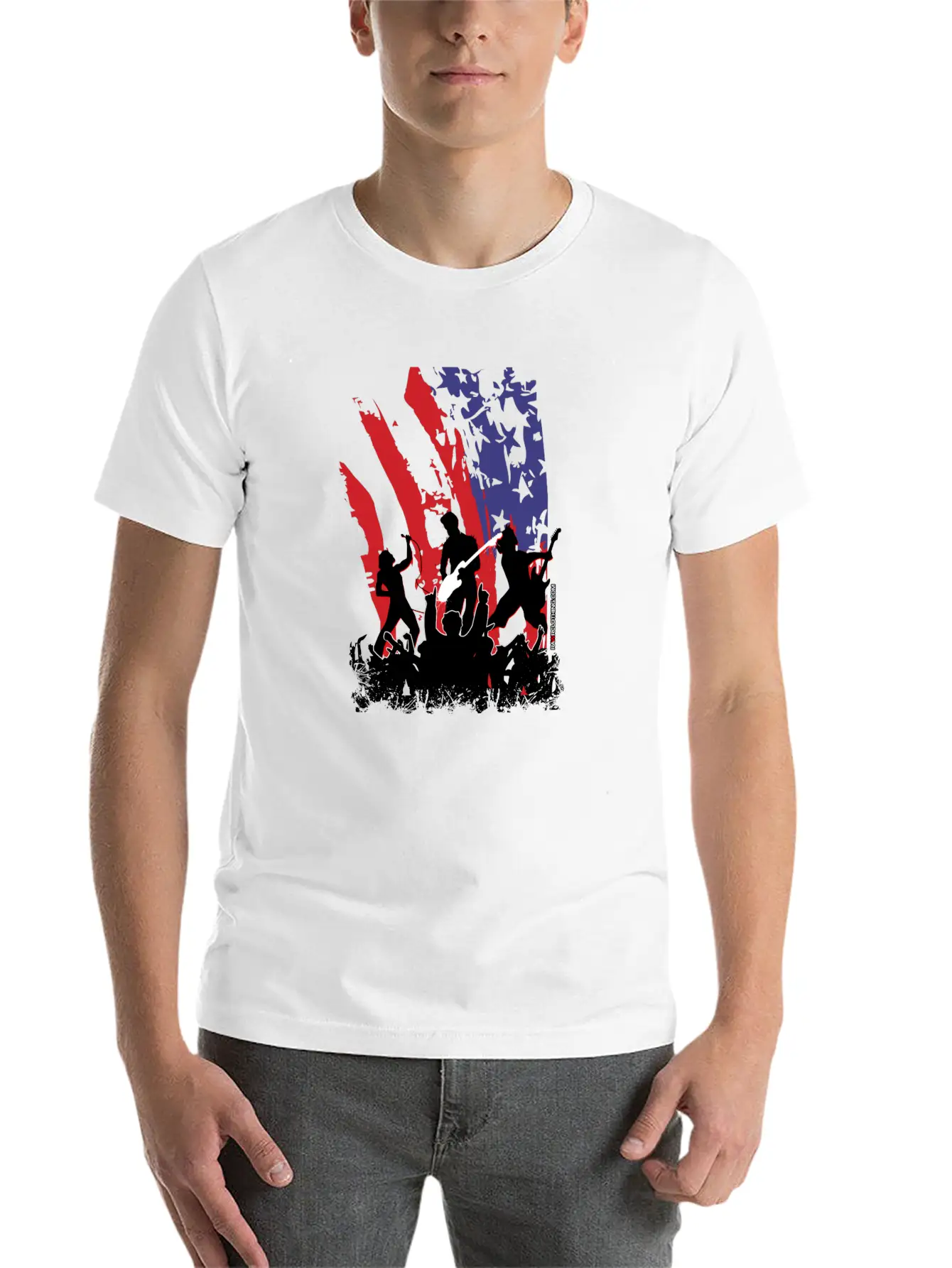 America Rocks Unisex Casual T-Shirt – Clean Design For Daily Comfort