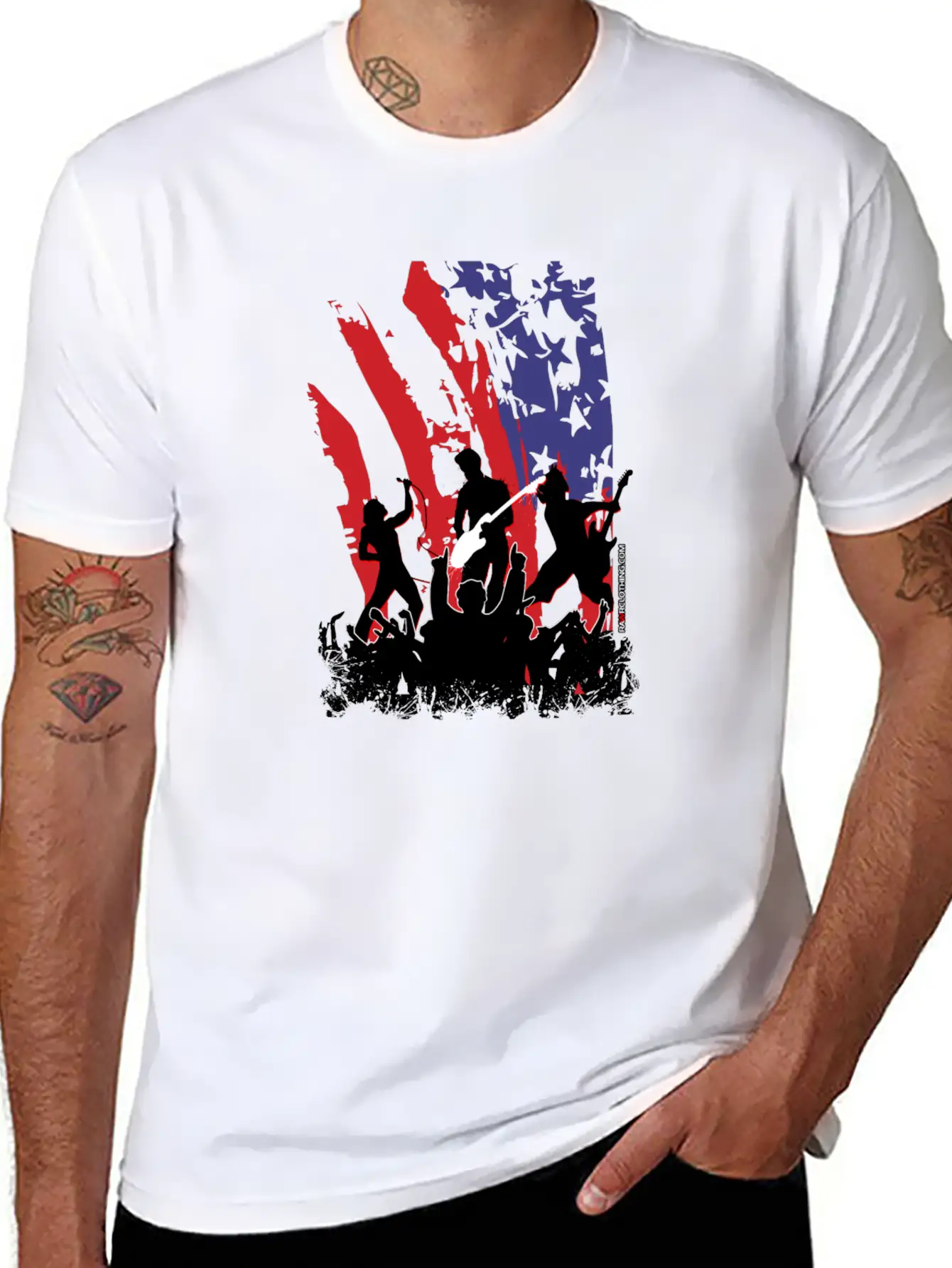 America Rocks Unisex Casual T-Shirt – Clean Design For Daily Comfort