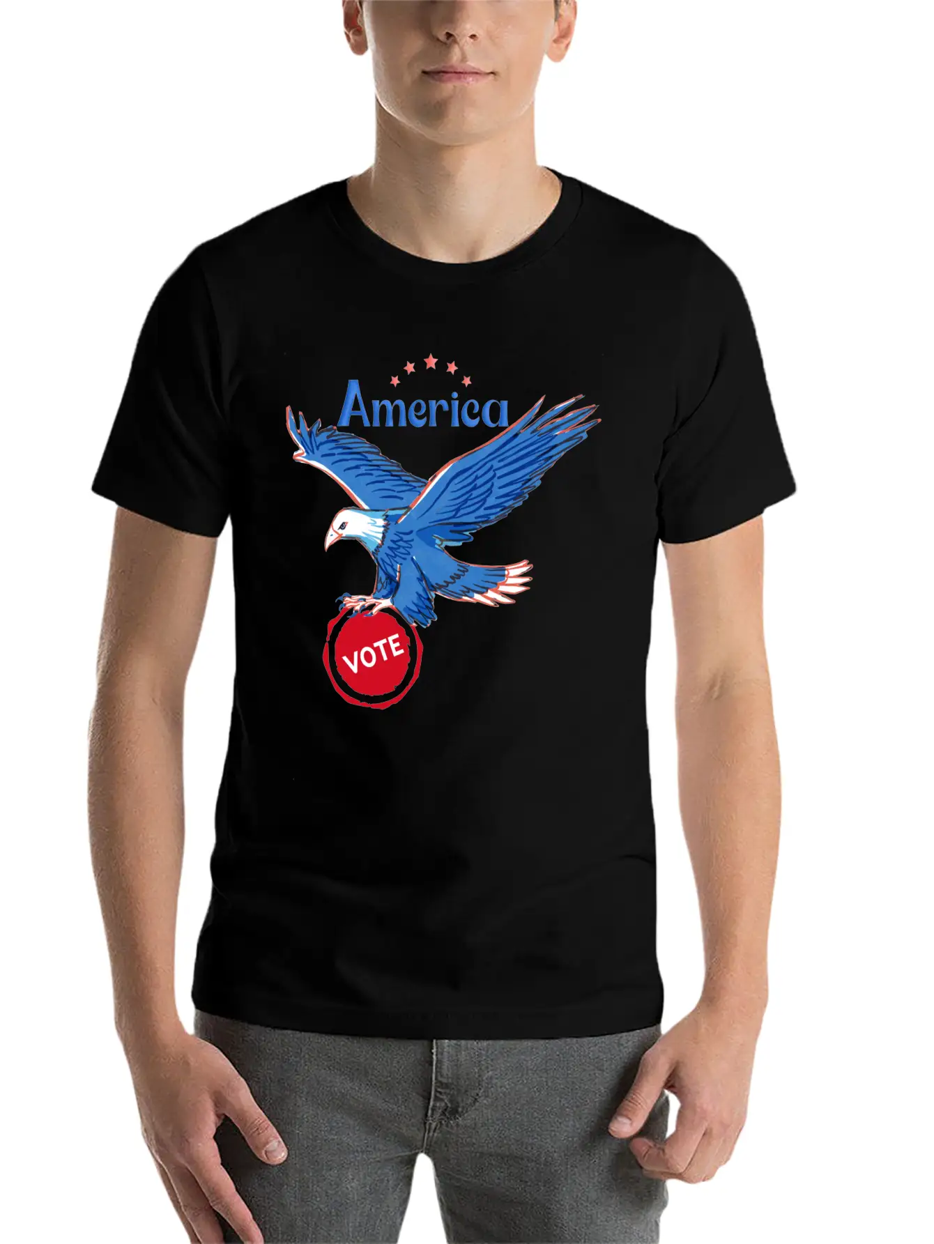 America, Vote! Unisex Casual T-Shirt – Clean Design For Daily Comfort