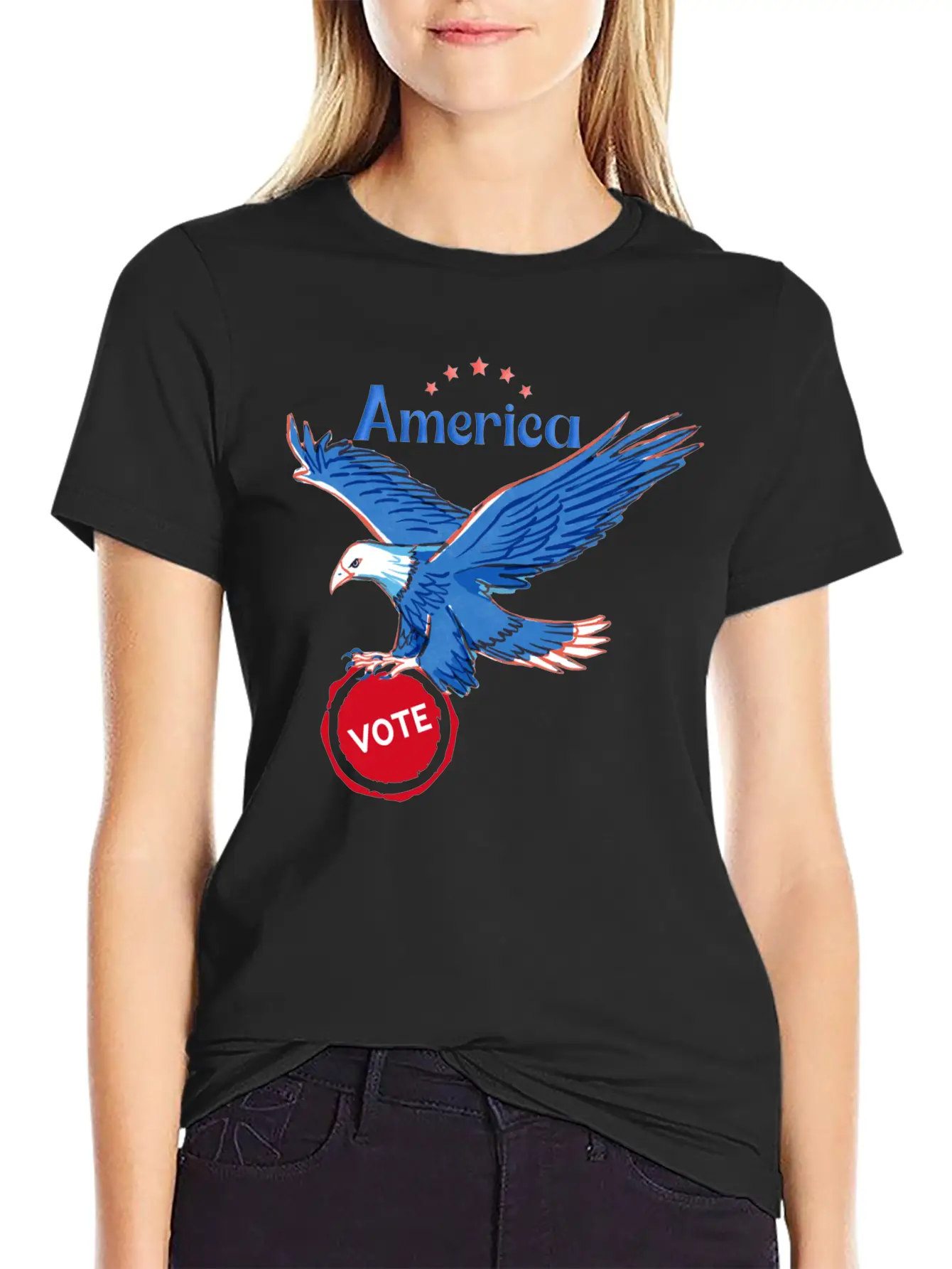America, Vote! Unisex Casual T-Shirt – Clean Design For Daily Comfort