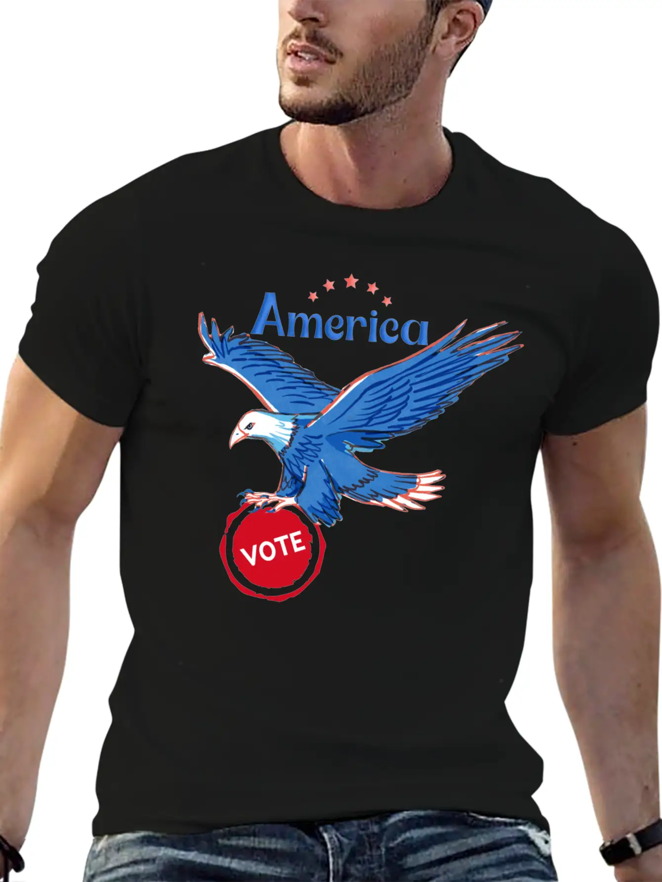 America, Vote! Unisex Casual T-Shirt – Clean Design For Daily Comfort