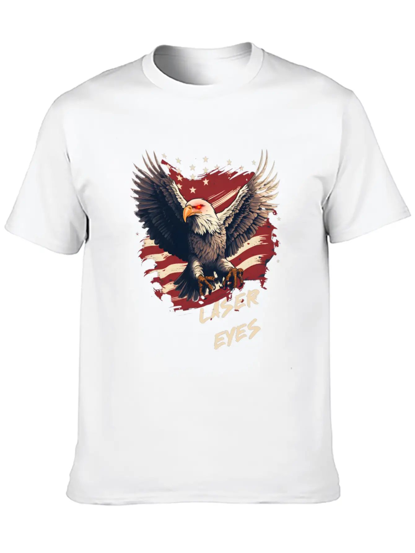 American Eagle Bitcoin Laser Eyes Essential Cotton Tee For Daily Outfits – Unisex Style