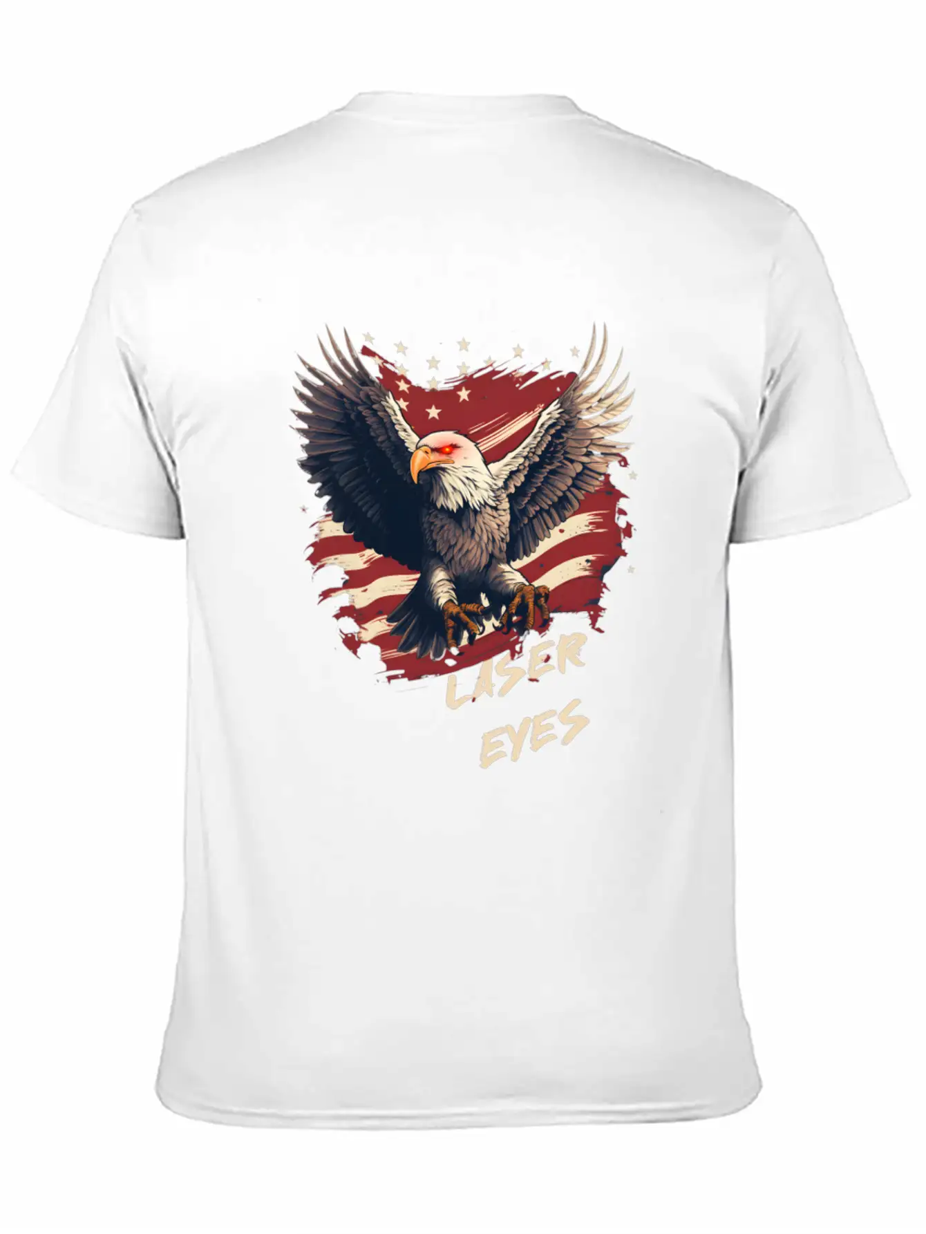 American Eagle Bitcoin Laser Eyes Essential Cotton Tee For Daily Outfits – Unisex Style