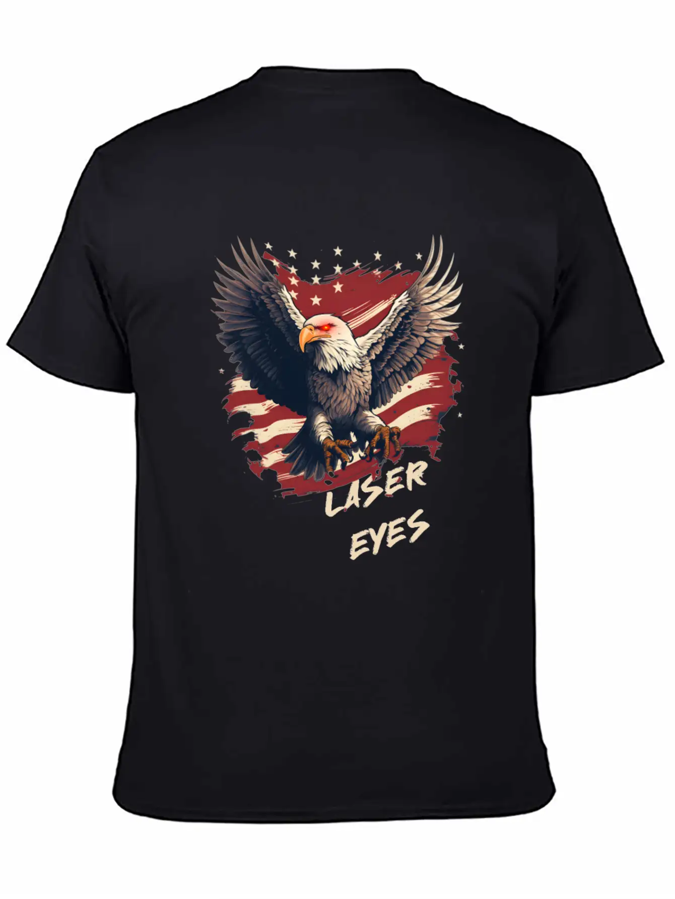American Eagle Bitcoin Laser Eyes Essential Cotton Tee For Daily Outfits – Unisex Style