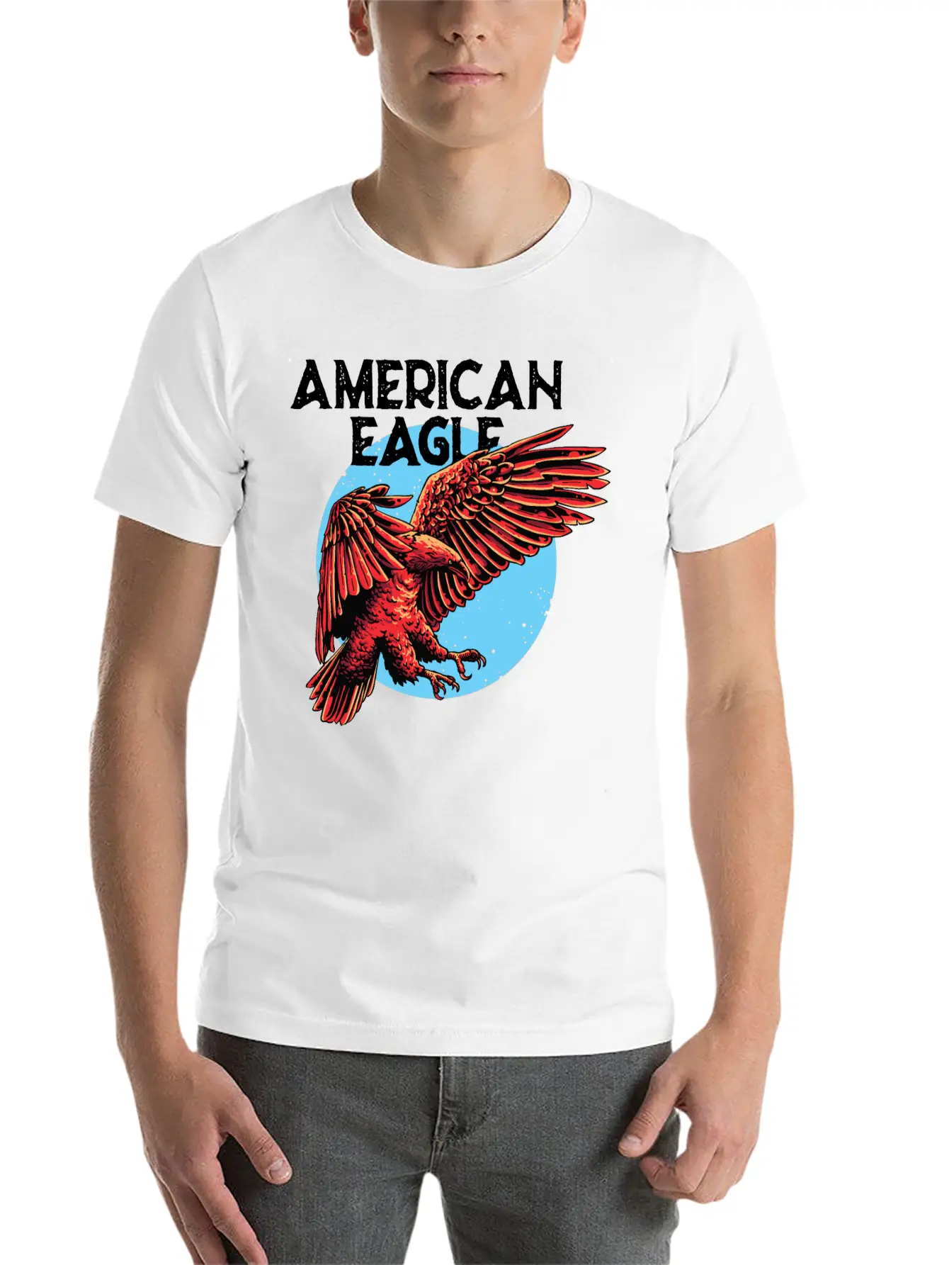 American Eagle Essential Cotton Tee For Daily Outfits – Unisex Style
