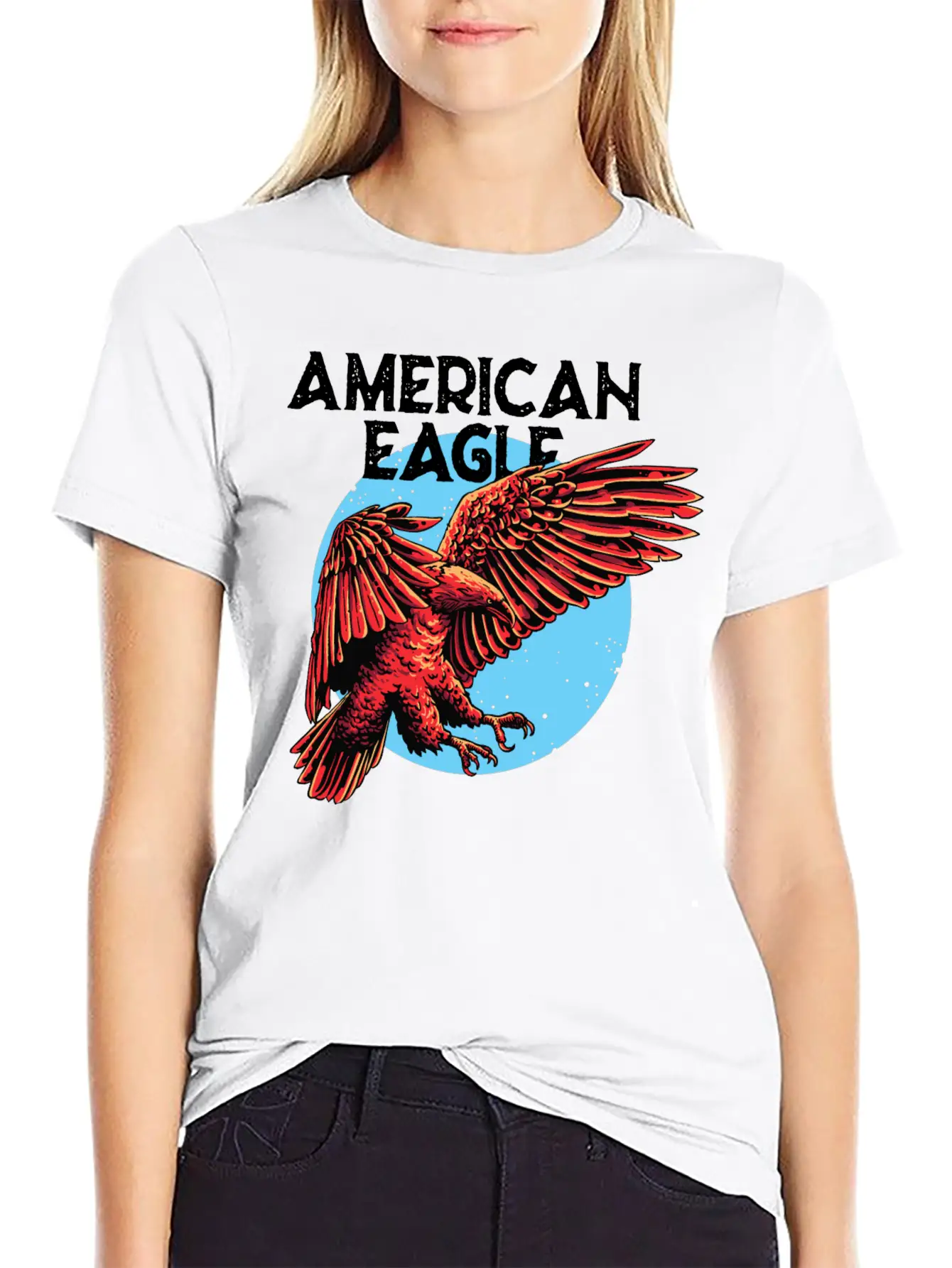 American Eagle Essential Cotton Tee For Daily Outfits – Unisex Style