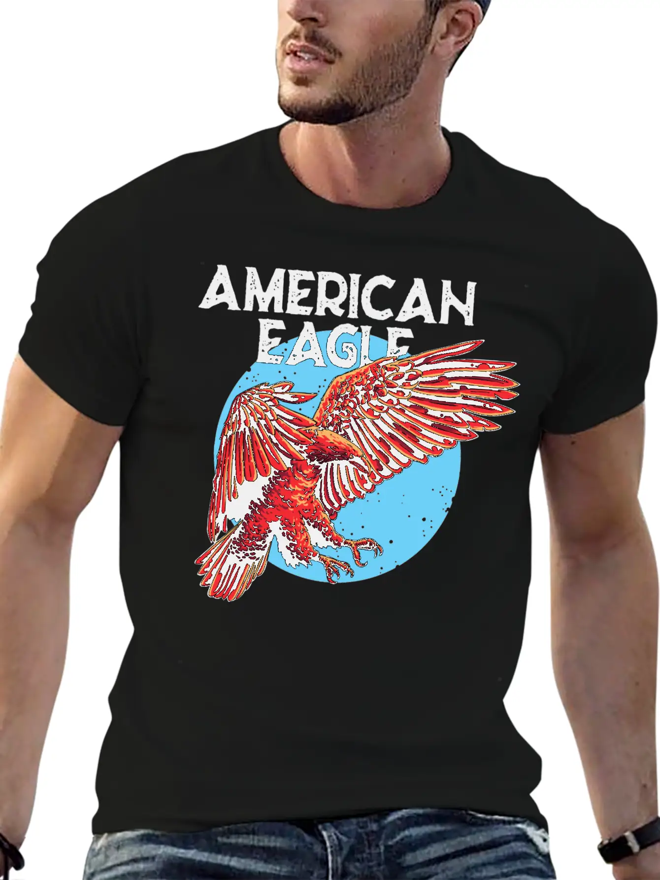 American Eagle Essential Cotton Tee For Daily Outfits – Unisex Style