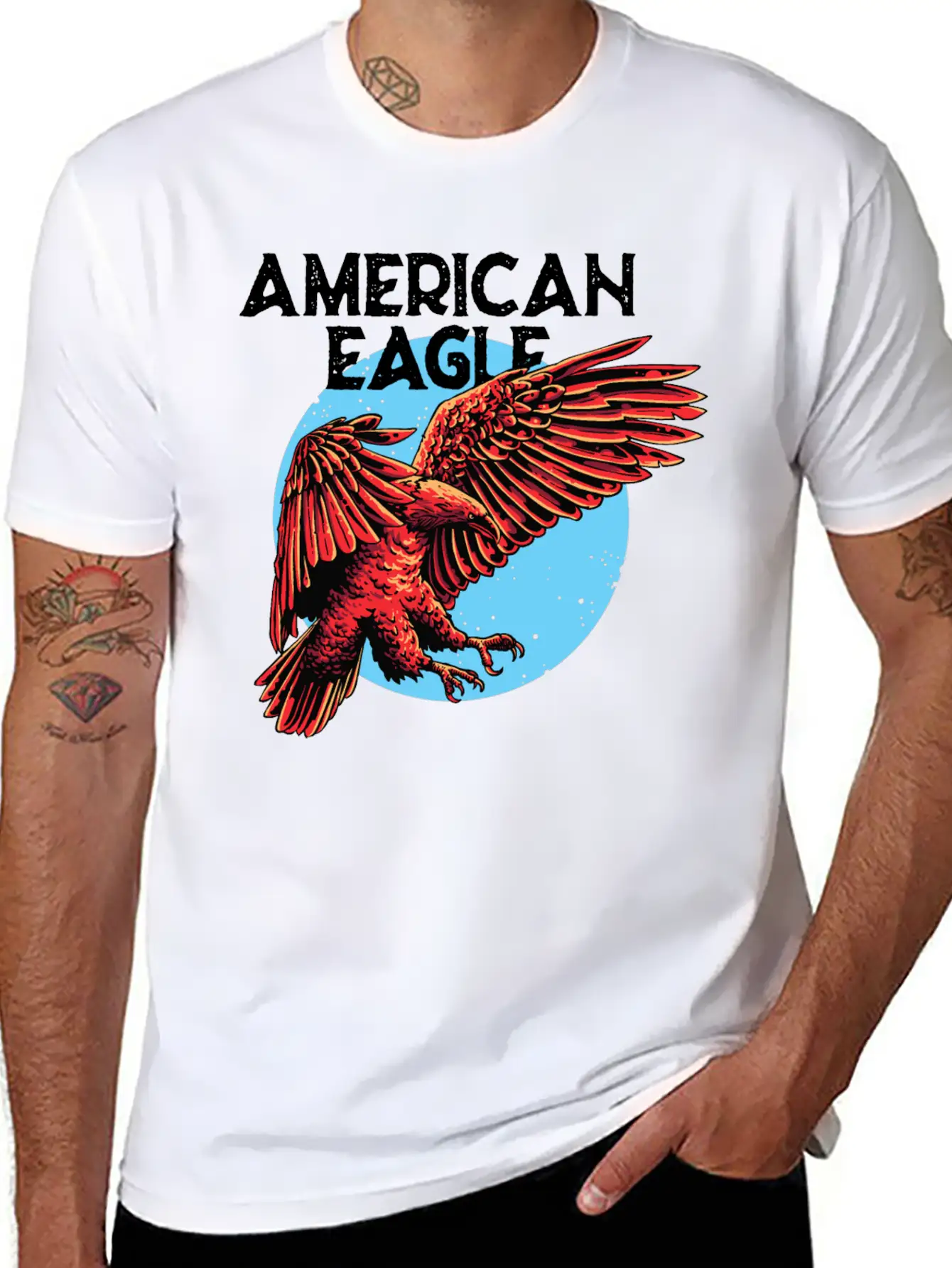 American Eagle Essential Cotton Tee For Daily Outfits – Unisex Style