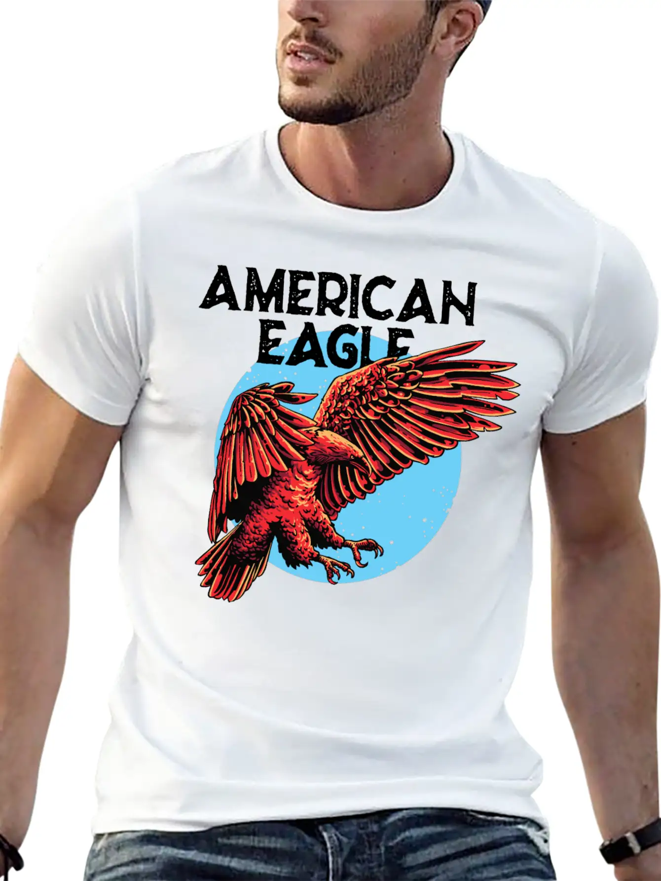 American Eagle Essential Cotton Tee For Daily Outfits – Unisex Style