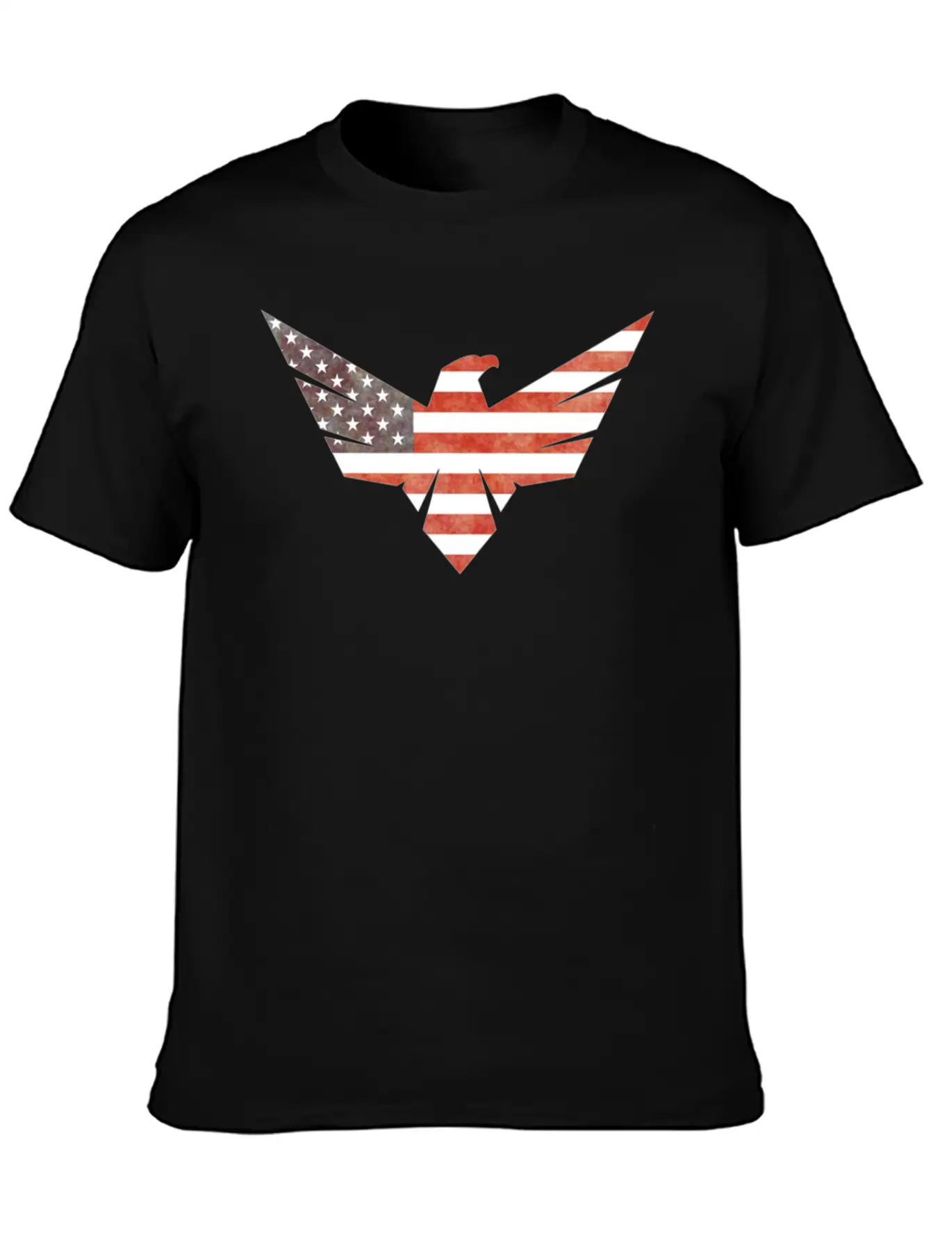 American Flag Eagle Basic Graphic T-Shirt – Daily Comfort In Soft Cotton
