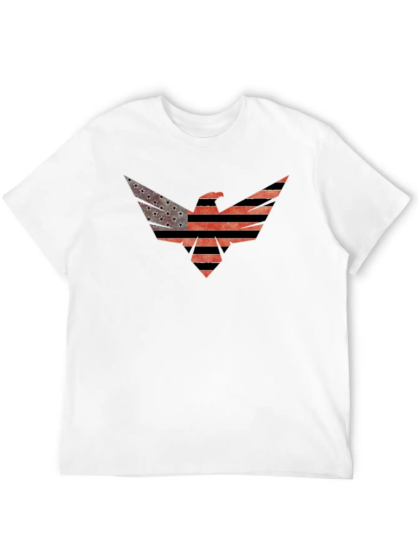 American Flag Eagle Basic Graphic T-Shirt – Daily Comfort In Soft Cotton