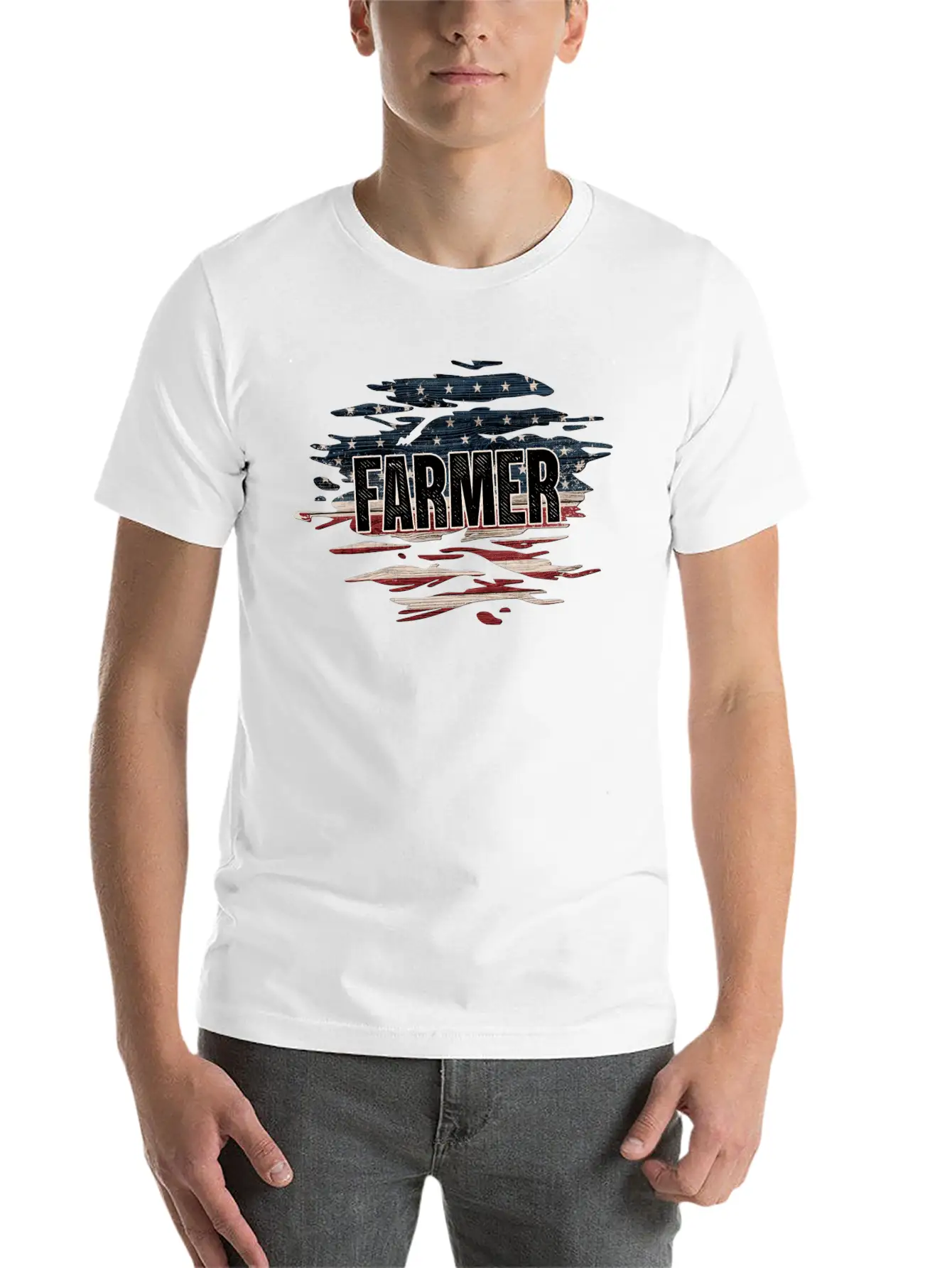 American Flag Farmer Shirt, Heifer Shirt, Farm Gir Relaxed Everyday Tee – Lightweight And Durable Cotton