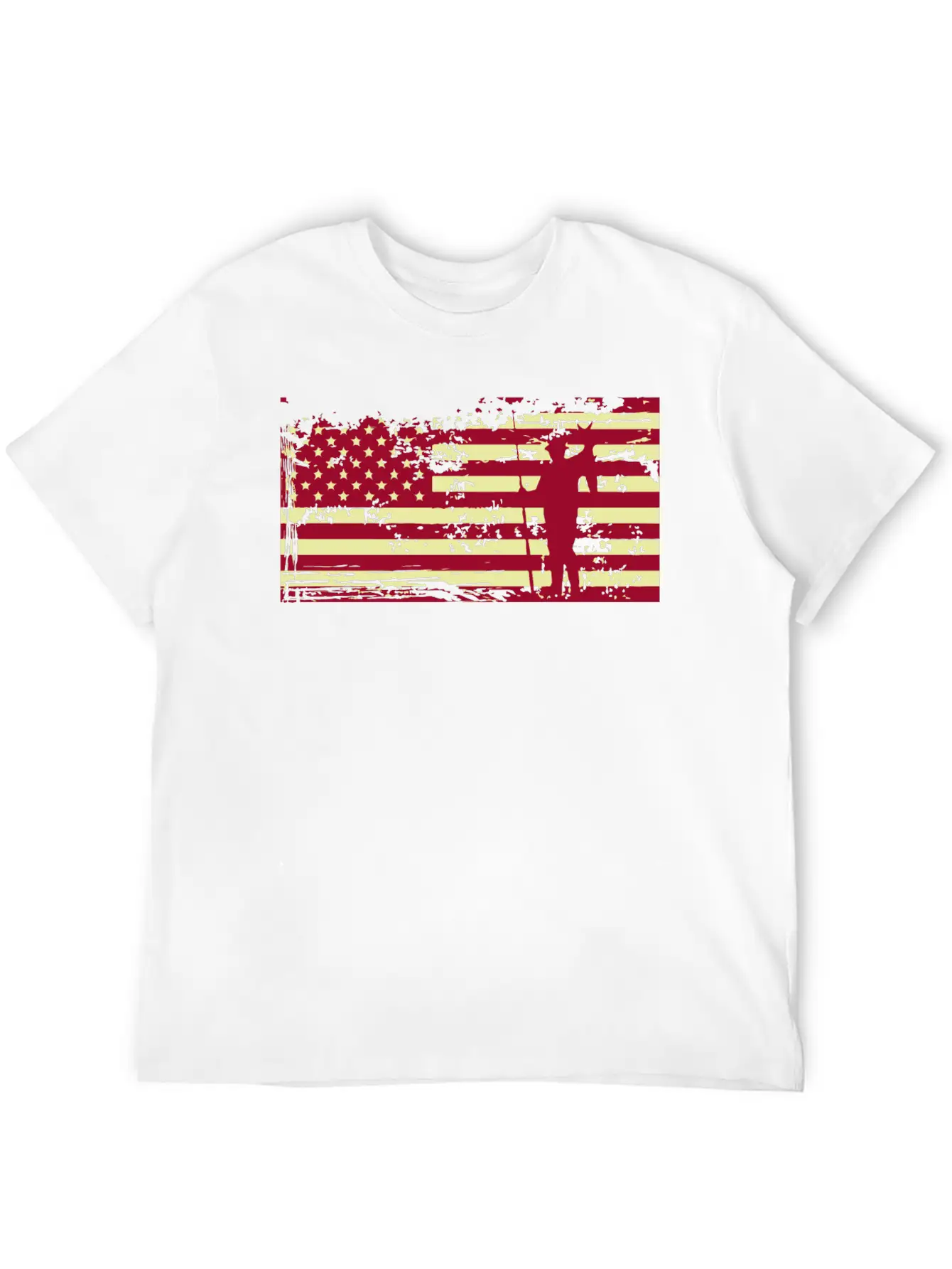 American Flag Fishing Basic Graphic T-Shirt – Daily Comfort In Soft Cotton