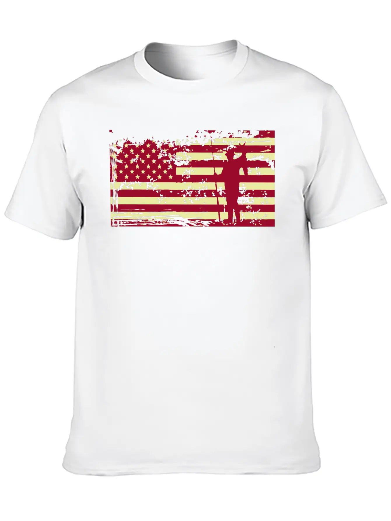 American Flag Fishing Basic Graphic T-Shirt – Daily Comfort In Soft Cotton