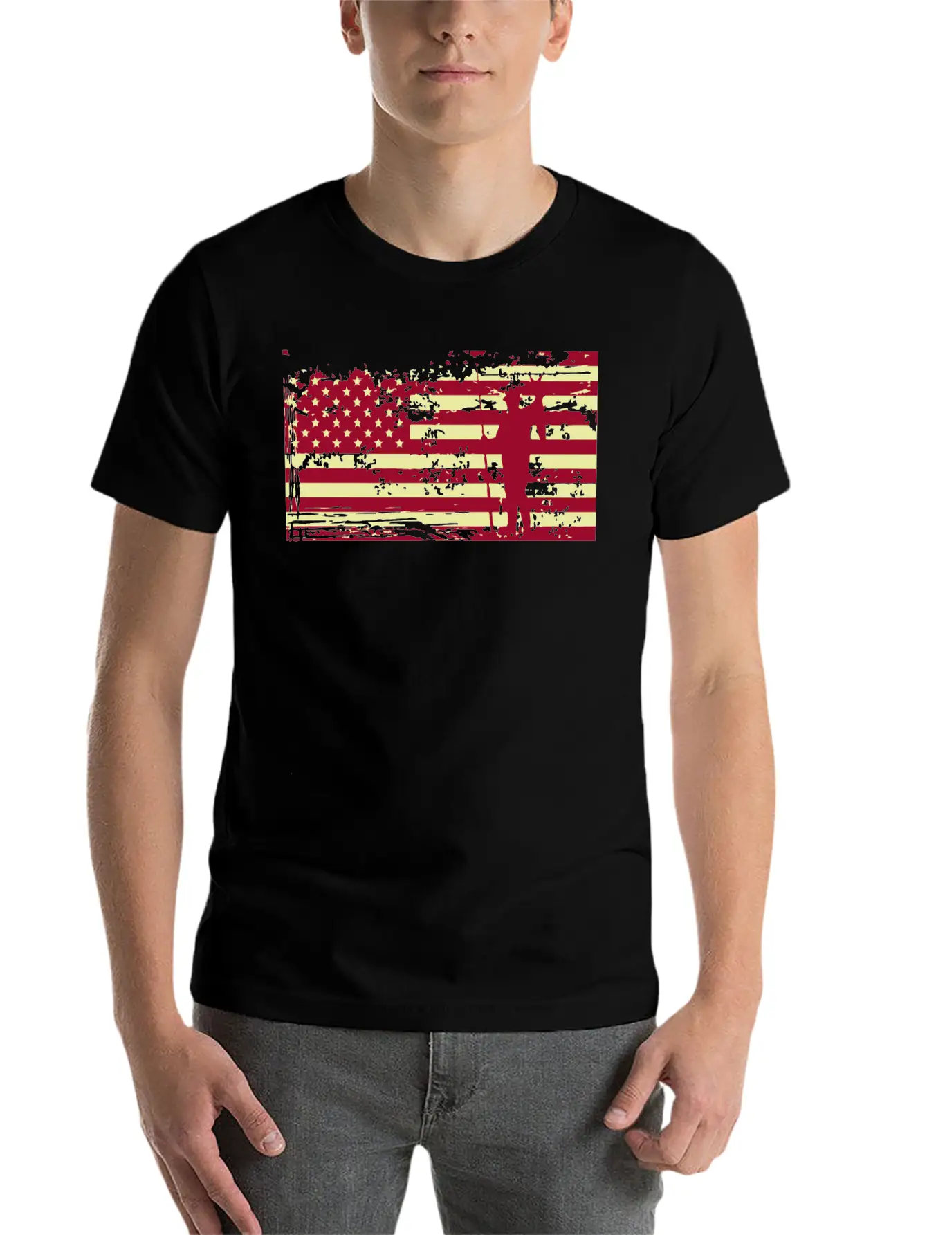 American Flag Fishing Basic Graphic T-Shirt – Daily Comfort In Soft Cotton