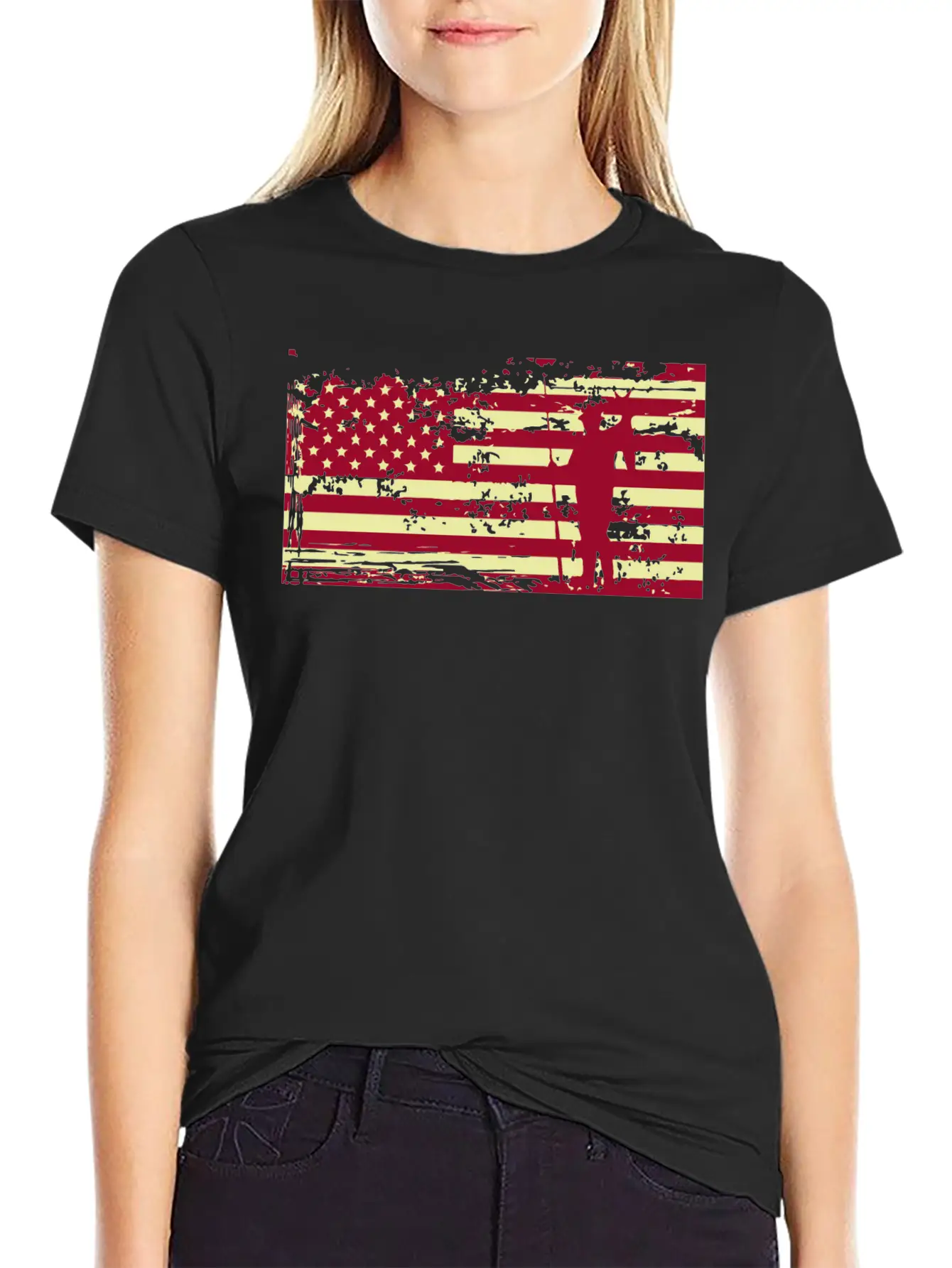 American Flag Fishing Basic Graphic T-Shirt – Daily Comfort In Soft Cotton