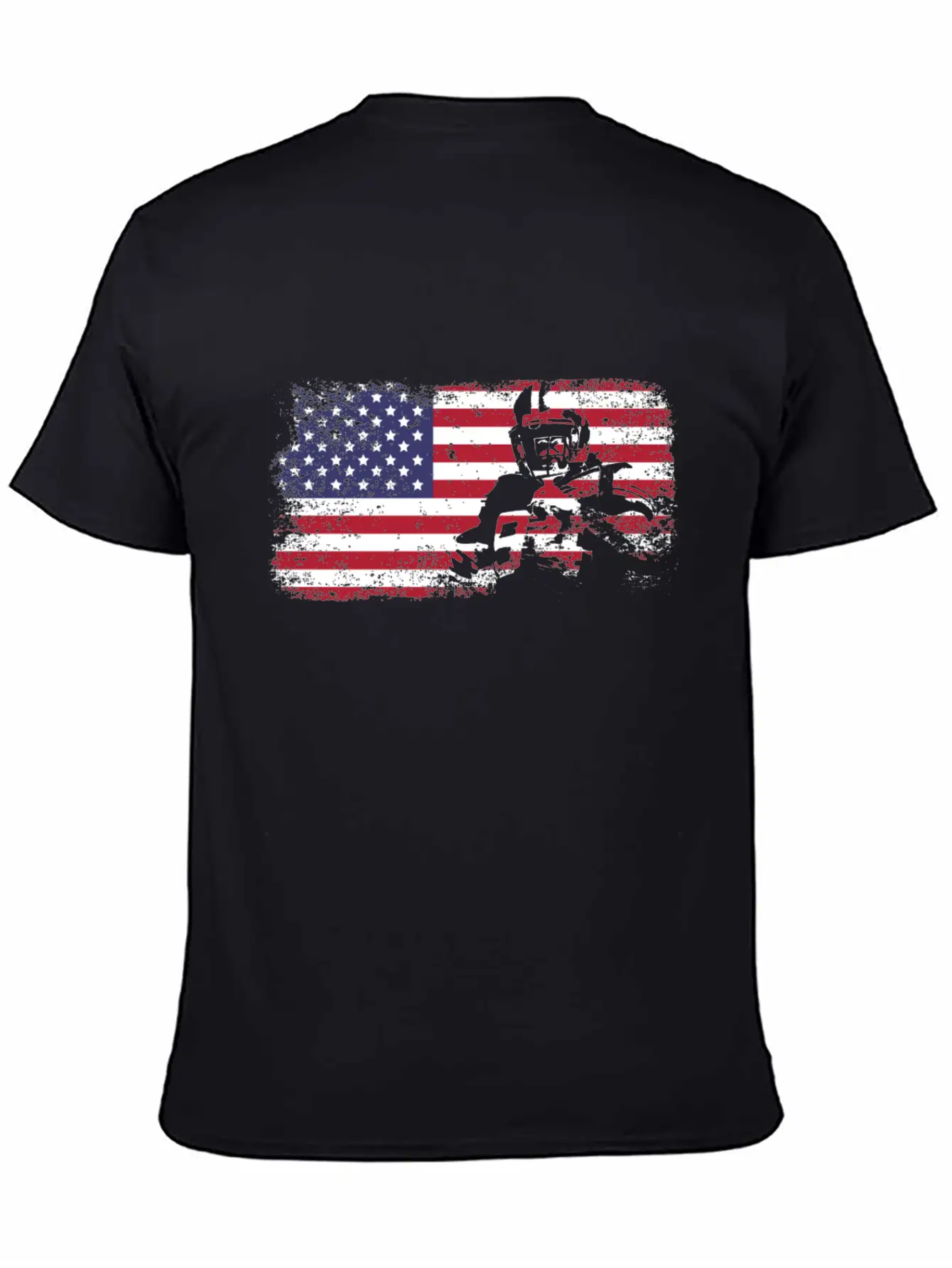 American Flag Football Basic Graphic T-Shirt – Daily Comfort In Soft Cotton